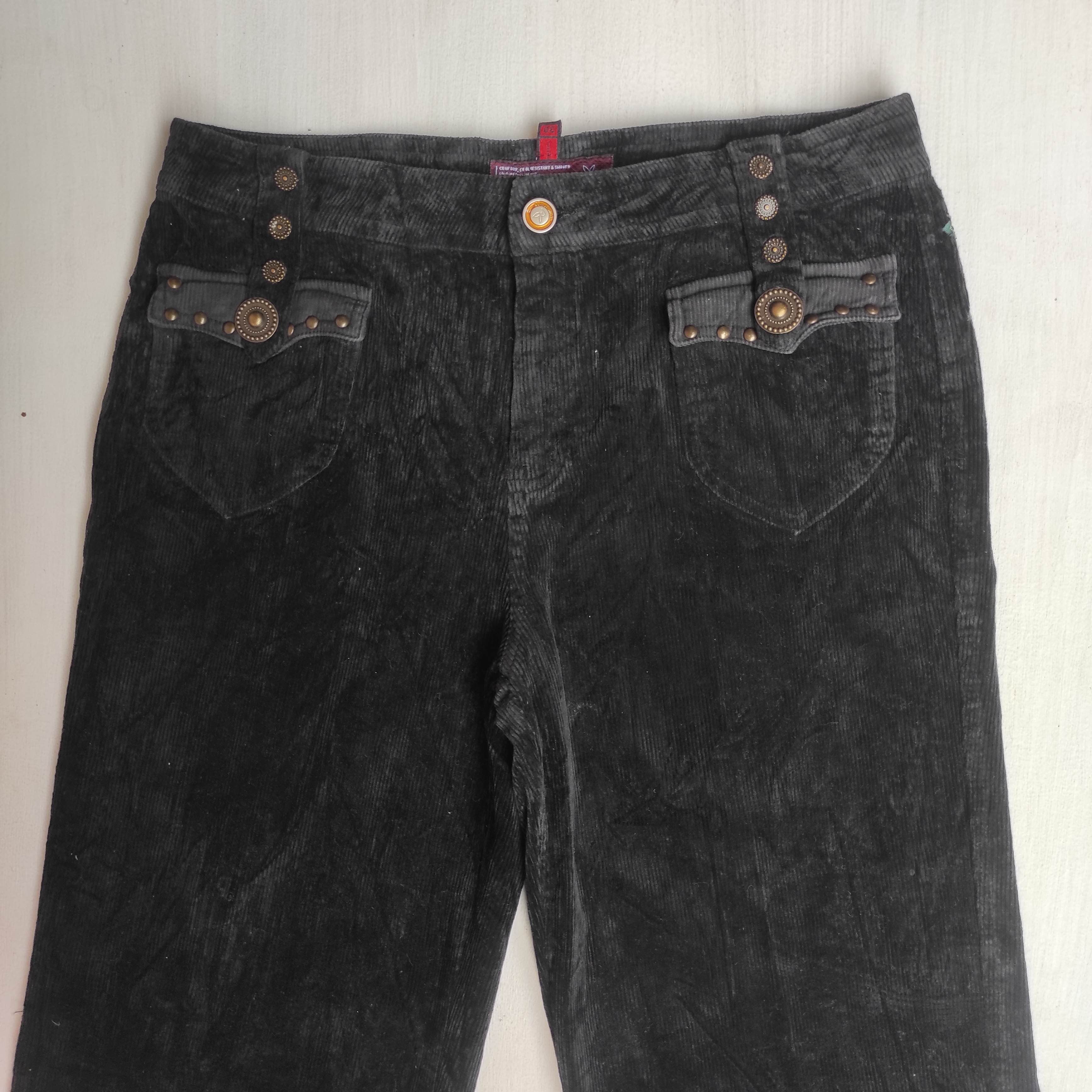 If Six Was Nine Flare Georgia Childe Corduroy Embroidered Pants Size US 30 / EU 46 - 10 Thumbnail