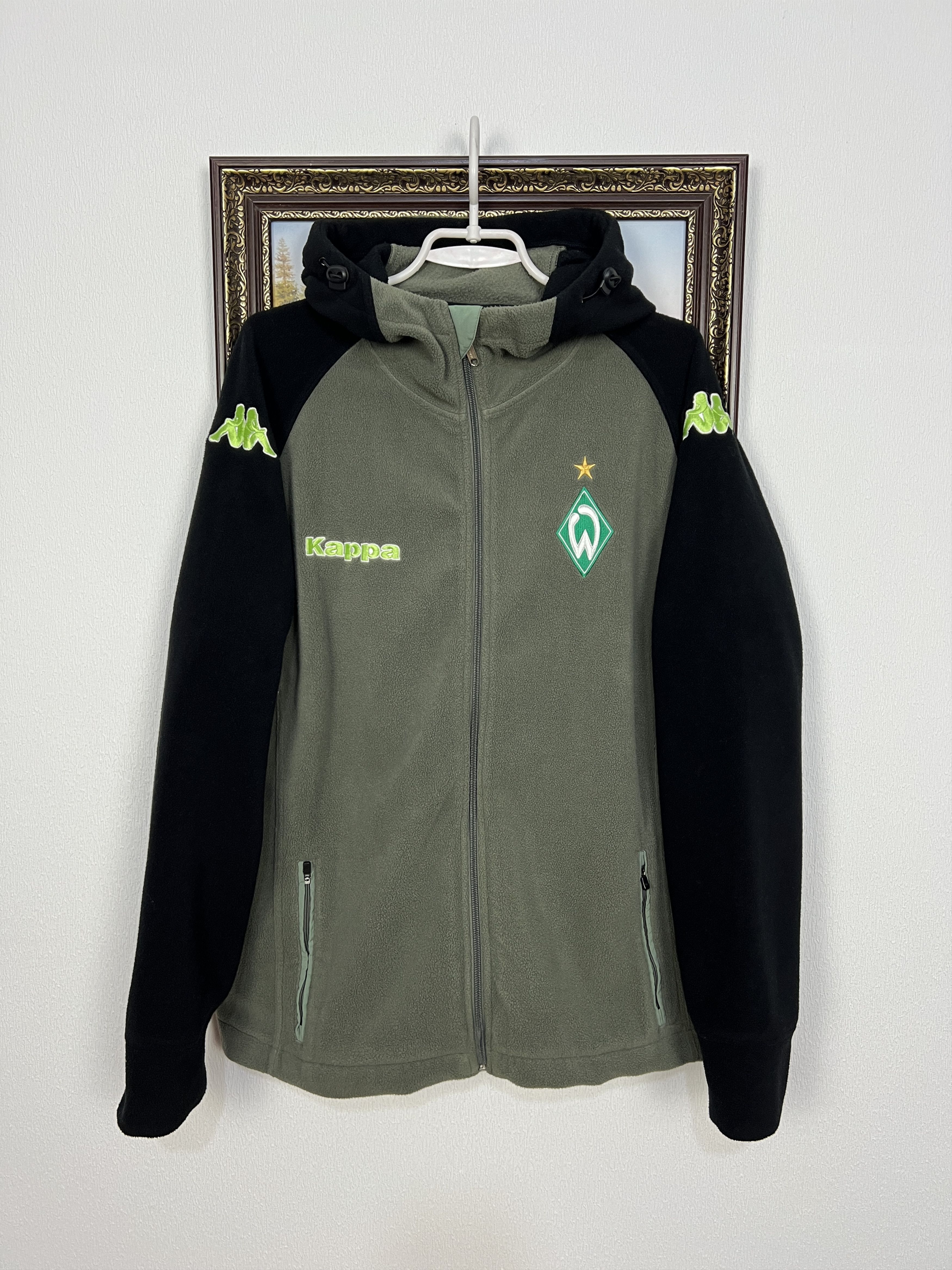 Kappa Vintage Kappa Werder Bremen Football Fleece Jacket Hooded Size US L / EU 52-54 / 3 - 1 Thumbnail