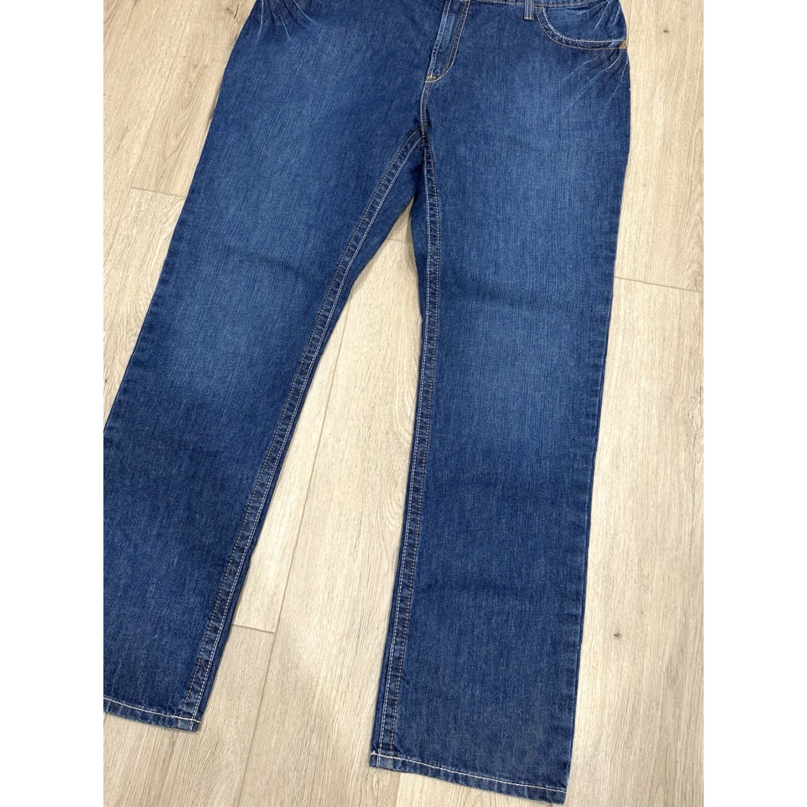 Ariat Ariat Jeans Mens 44x38 Blue Low Rise M4 Boot CAT 2 FR NWT Size US 44 / EU 60 - 2 Thumbnail