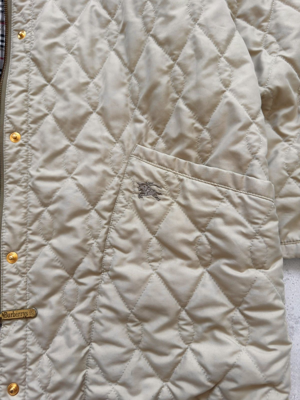 Burberry Vintage Burberrys 90s Nova Check Quilted Coat Jacket Logo Size US L / EU 52-54 / 3 - 6 Thumbnail