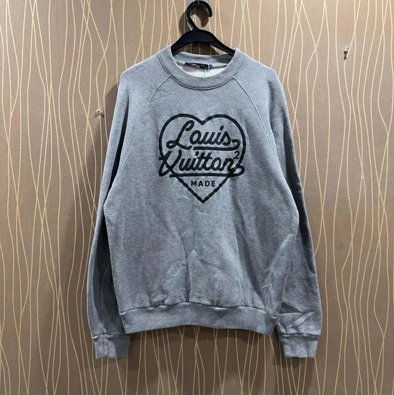 Louis Vuitton Louis Vuitton Gray Cotton Men's Sweatshirt 0089 Size US S / EU 44-46 / 1 - 1 Thumbnail