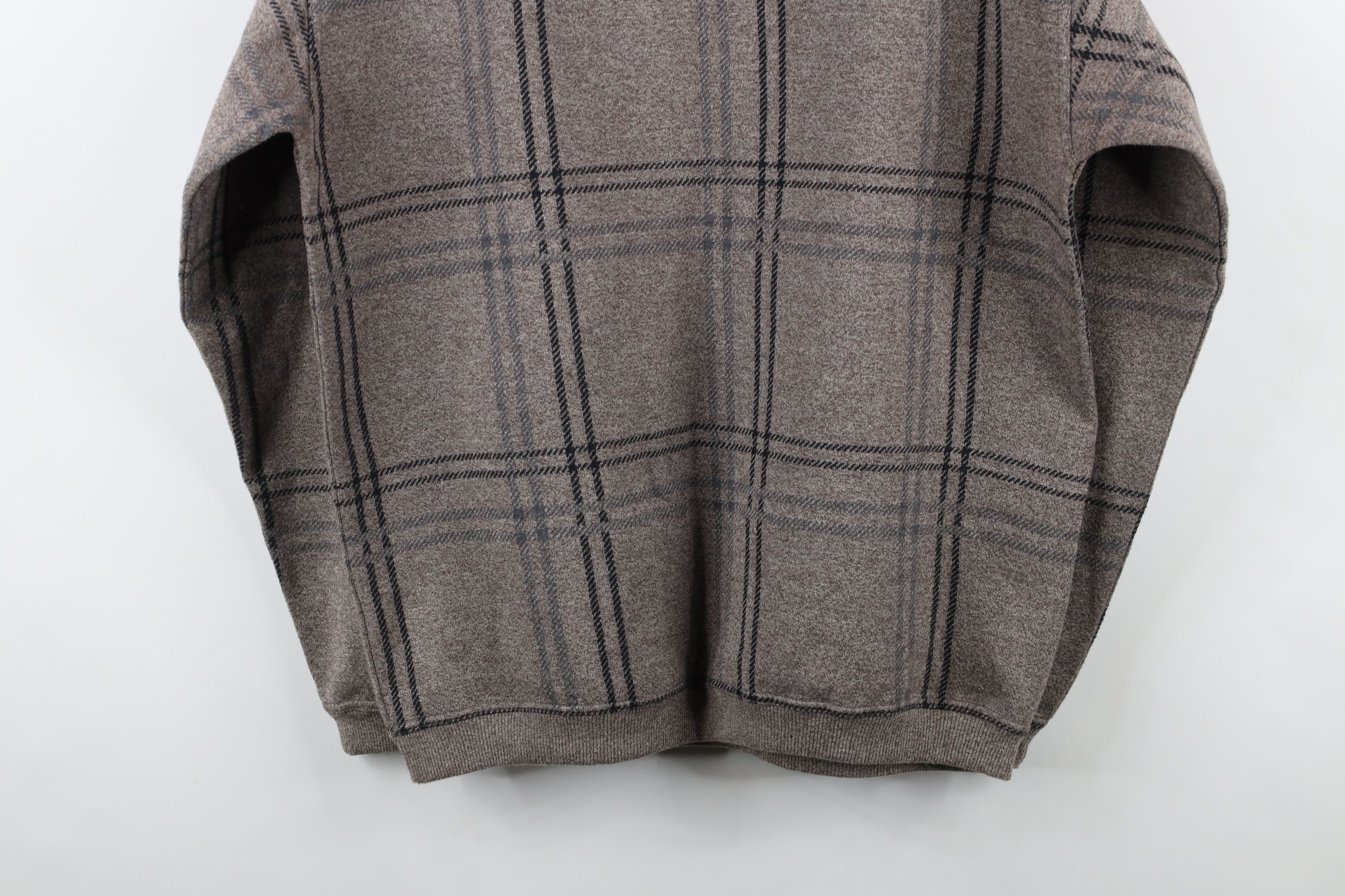 Vintage Vintage 90s Streetwear Faded Checkered Crewneck Sweatshirt Size US XL / EU 56 / 4 - 10 Thumbnail
