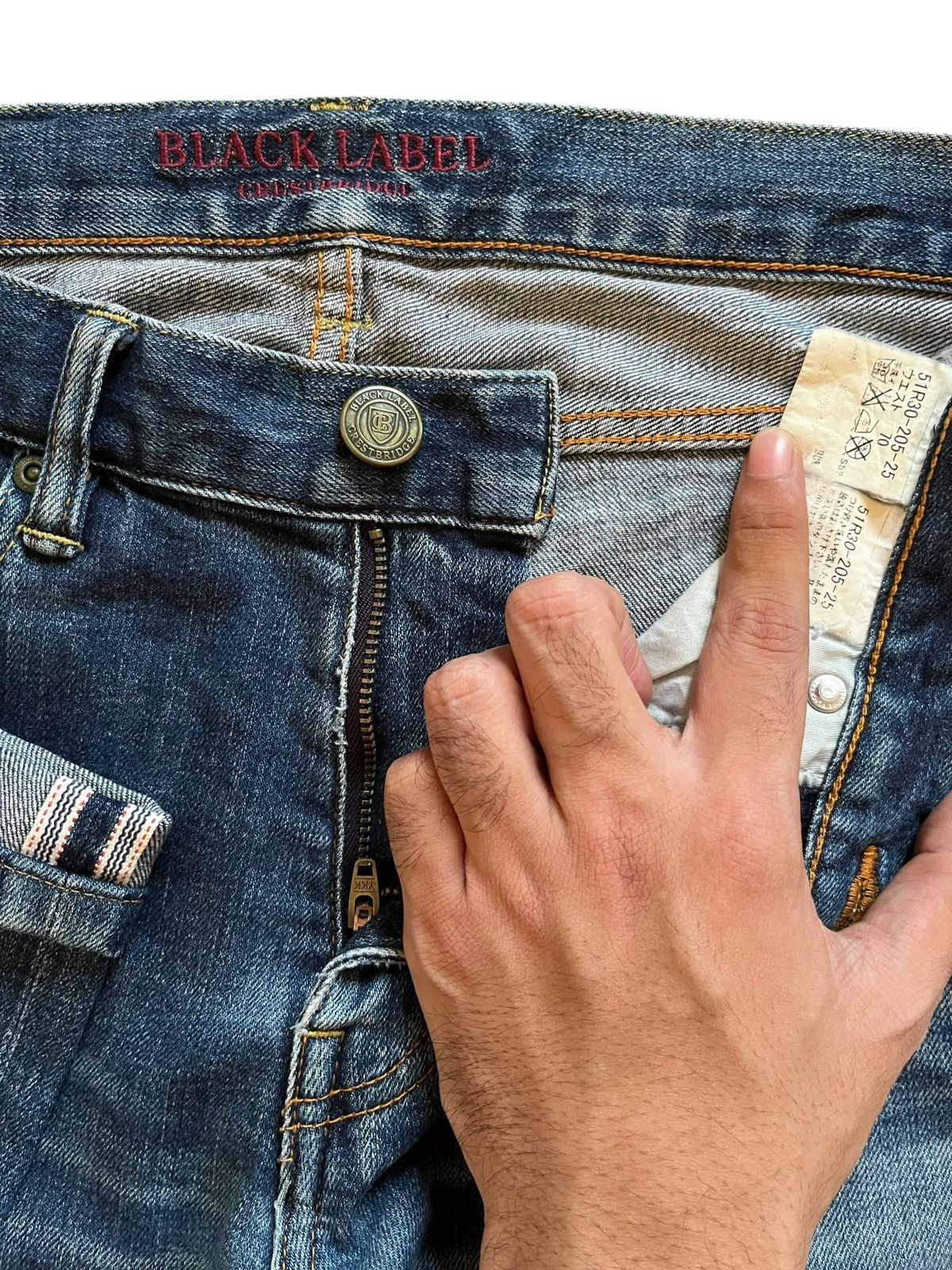 Black Label × Japanese Brand SALES🔥Vintage Black Label Selvedge Distress Jeans Size US 29 - 10 Thumbnail