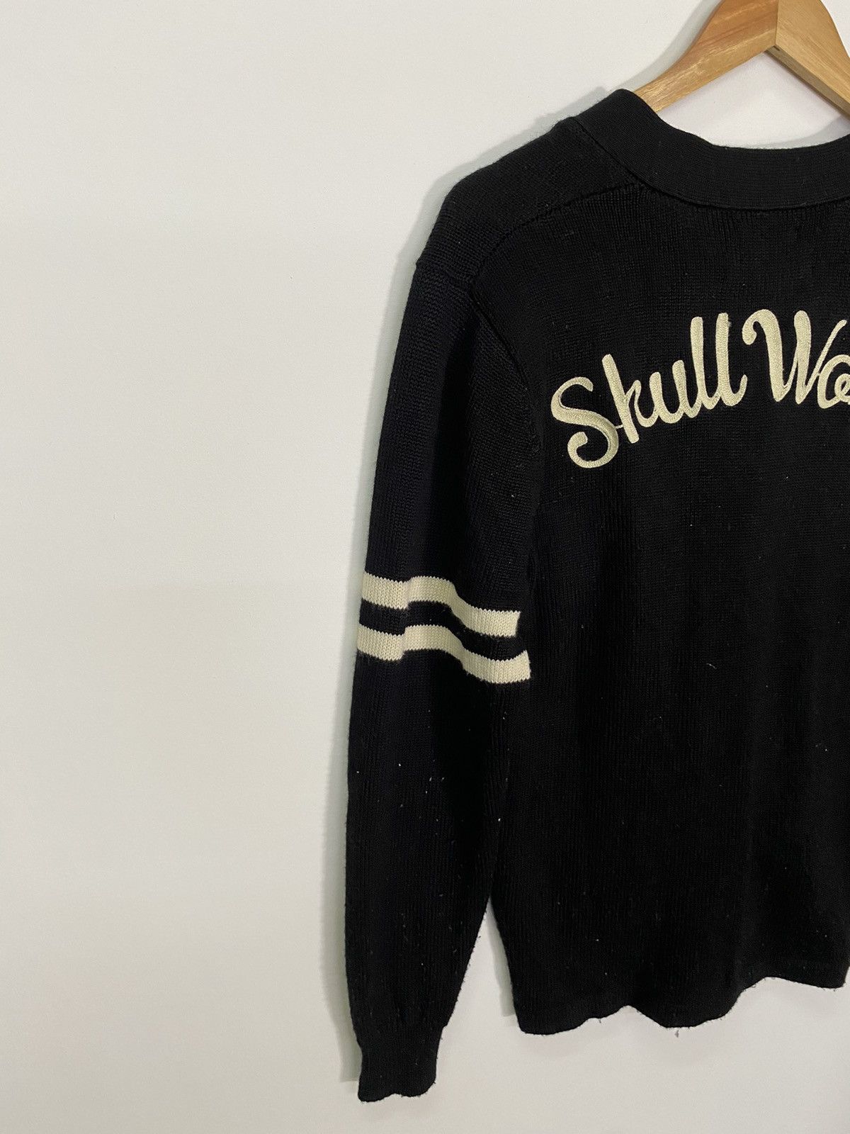 Japanese Brand Skull Works Jackrose Knitwear Patches Cardigan Size US S / EU 44-46 / 1 - 8 Thumbnail