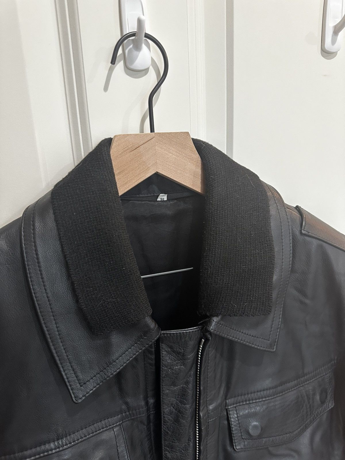 Generic Surplus 1980’s German Police leather jacket Size US L / EU 52-54 / 3 - 9 Thumbnail