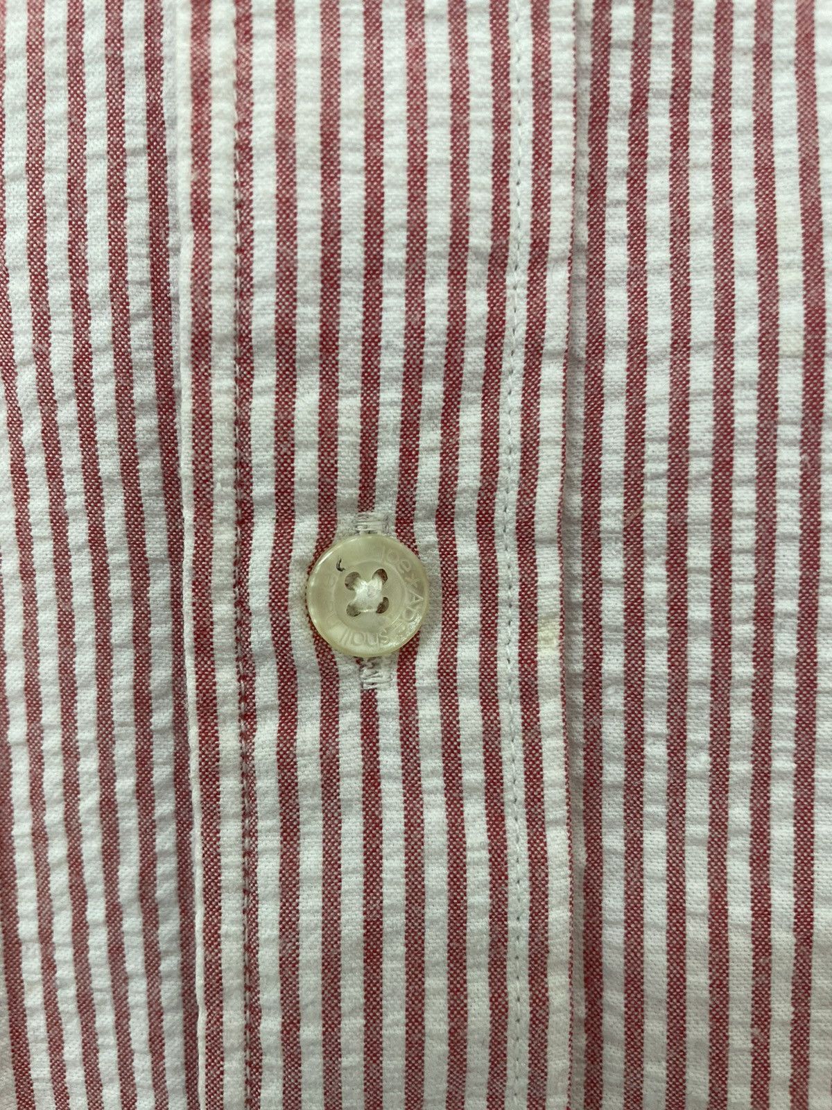 Bape ONE POINT STRIPED BD S/S SHIRT Size US M / EU 48-50 / 2 - 4 Thumbnail