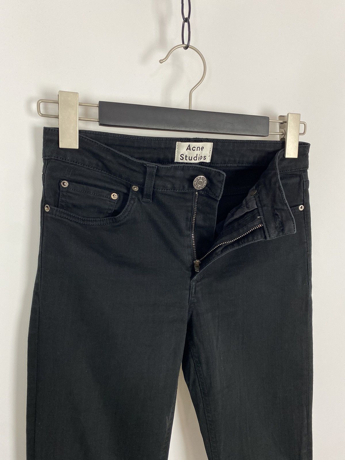 Acne Studios Acne Studios Skin 5 Black Skinny Denim Pants 28/32 Size 28" / US 6 / IT 42 - 3 Thumbnail