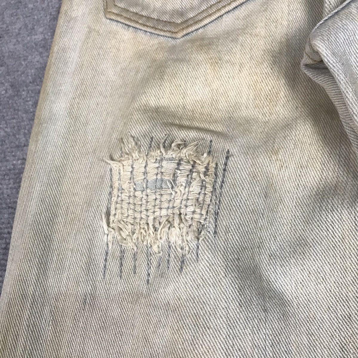 14th Addiction × If Six Was Nine × Le Grande Bleu (L.G.B.) FLARE💀RIPPED DISTRESSED LIGHT RUSTY LGB STYLE DENIM PANTS Size US 32 / EU 48 - 16 Thumbnail