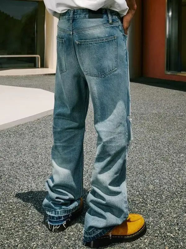 Japanese Brand × Jean Retro loose straight leg casual wide leg jeans Size US 30 / EU 46 - 4 Thumbnail