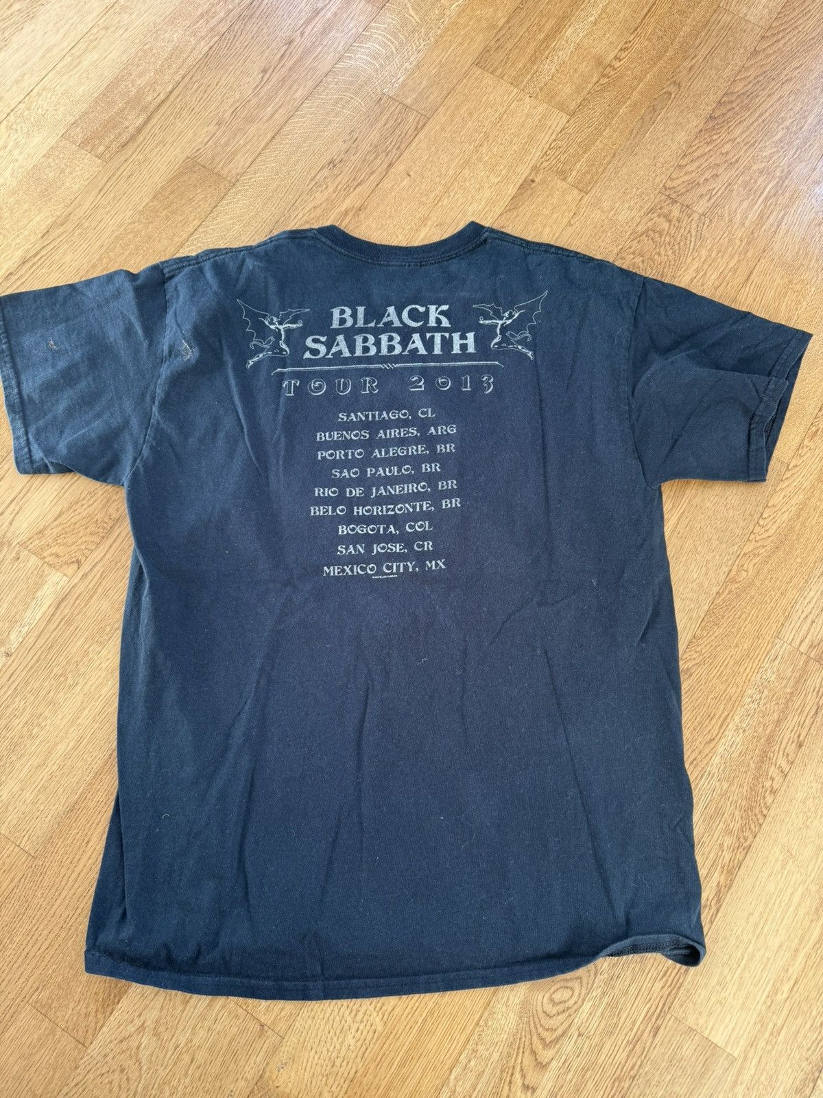 Black Sabbath Official 2013 Black Sabbath Tour T Size US L / EU 52-54 / 3 - 6 Thumbnail