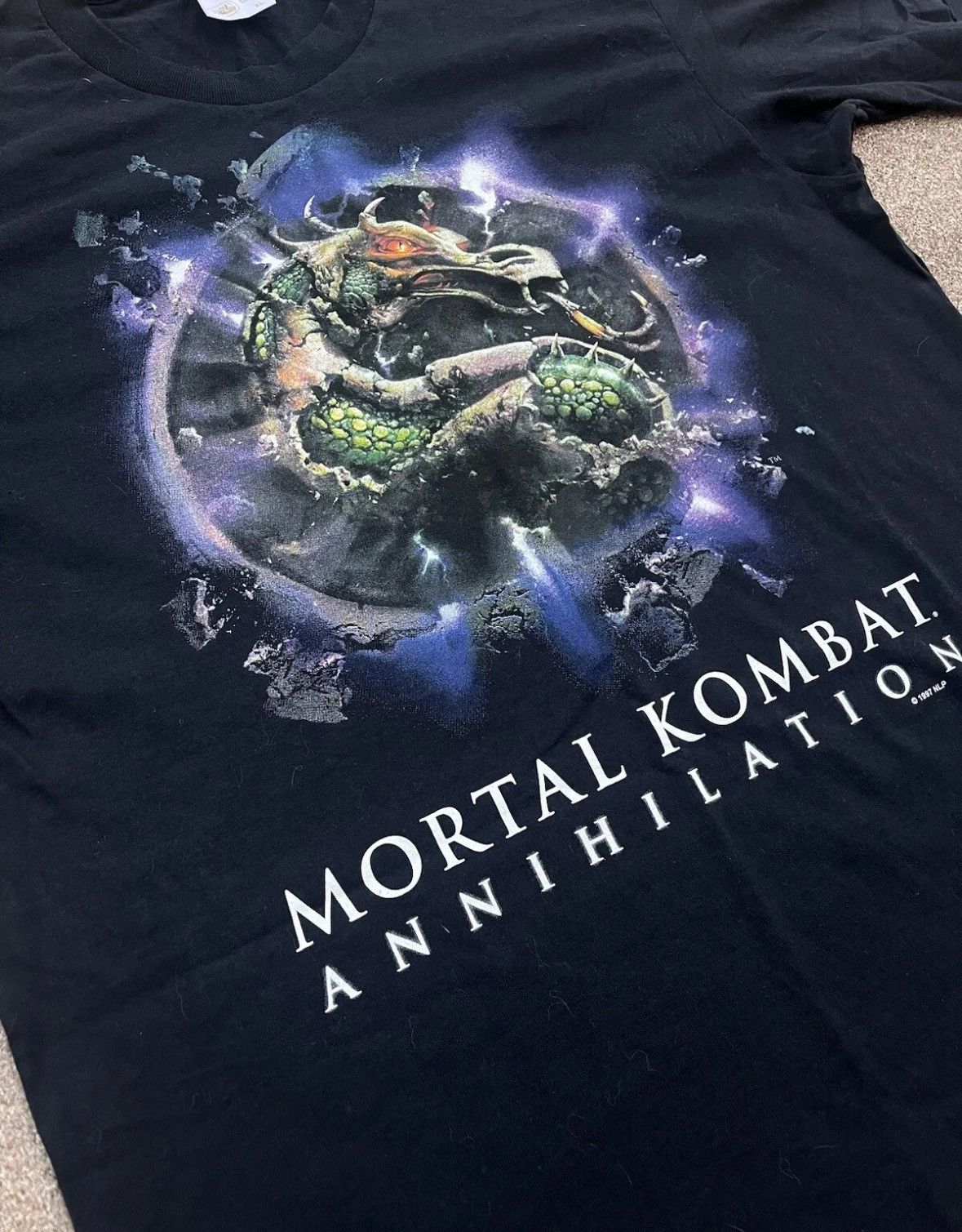 Vintage Mortal Kombat Annihilation 1997 tee Size US XL / EU 56 / 4 - 2 Thumbnail