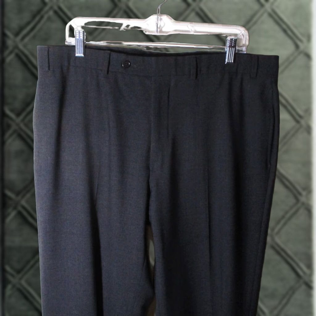 Brooks Brothers BROOKS BROTHERS Gray Flat Wool Dress Pants Men's Size 38X29 Size US 38 / EU 54 - 1 Thumbnail