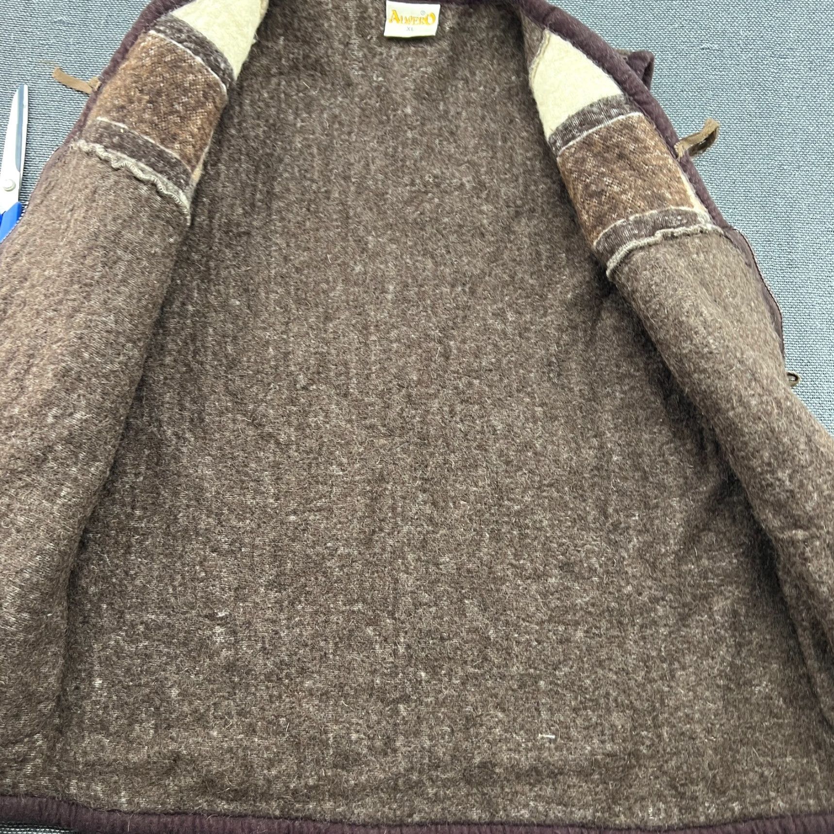 Vintage VINTAGE Alwero Womens Vest XL Full Zip Brown Wool Pile Sherpa Ladies Size XL / US 12-14 / IT 48-50 - 5 Thumbnail
