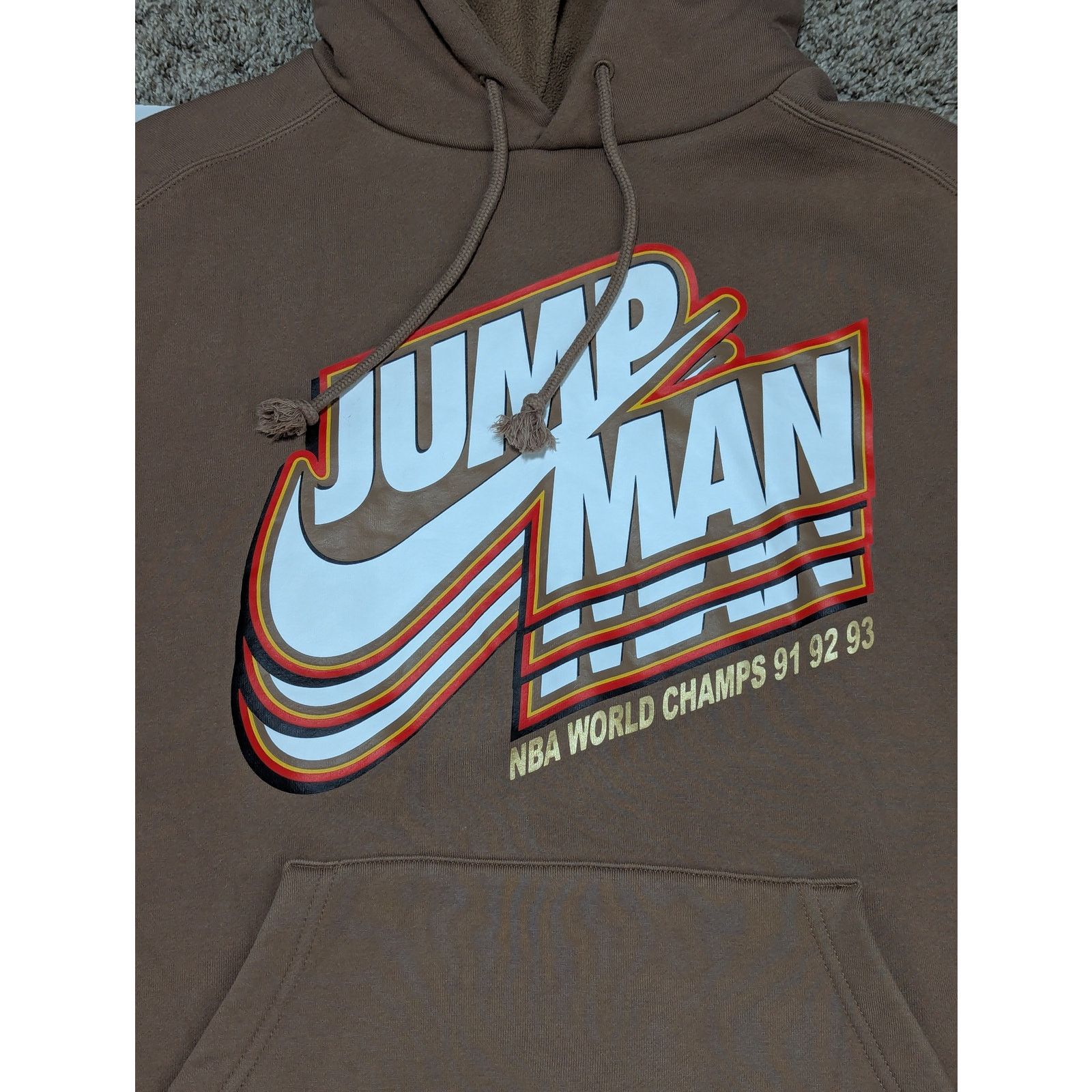 Jordan Brand × Nike Nike Jordan Jumpman Fleece Pullover Hoodie Archaeo Brown Size US M / EU 48-50 / 2 - 5 Thumbnail