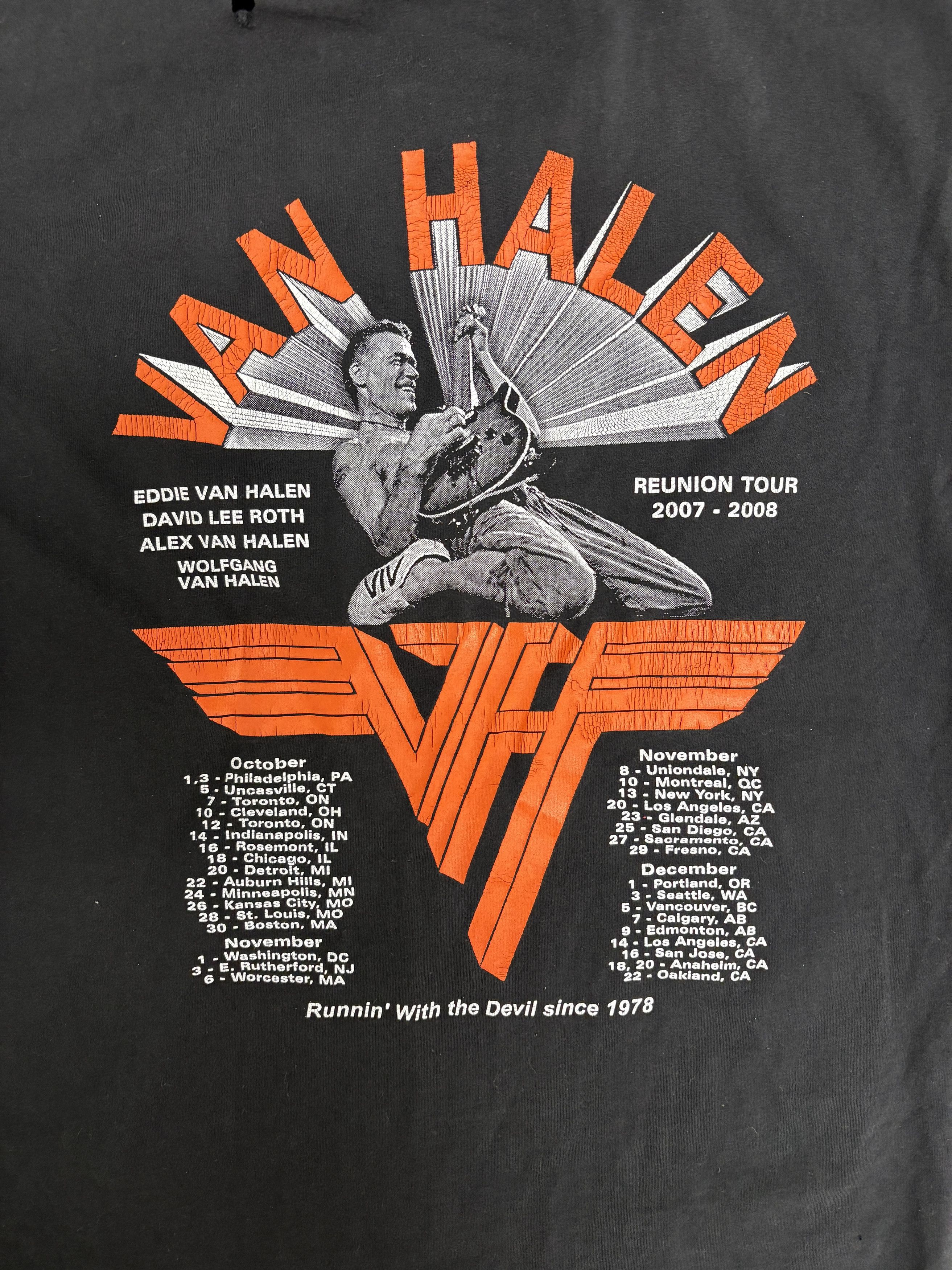Vintage Van Halen Reunion Tour 2007-2008 Vintage Tee Size US M / EU 48-50 / 2 - 5 Thumbnail