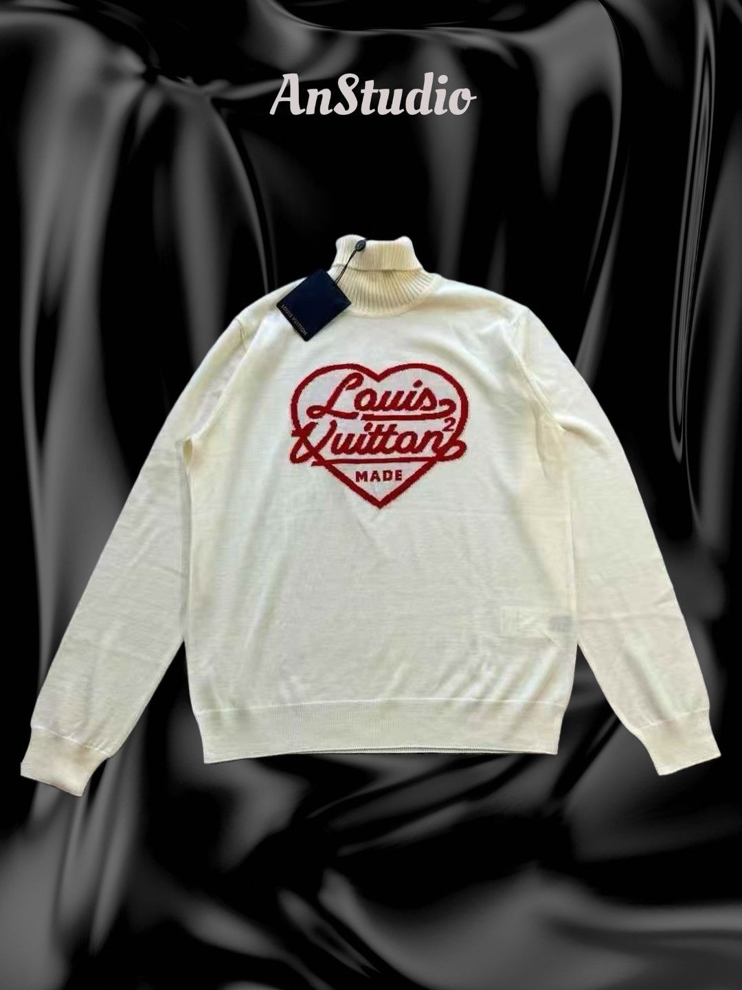 Louis Vuitton × Nigo Louis Vuitton Intarsia Jacquard Turtleneck Sweater Size US L / EU 52-54 / 3 - 1 Thumbnail