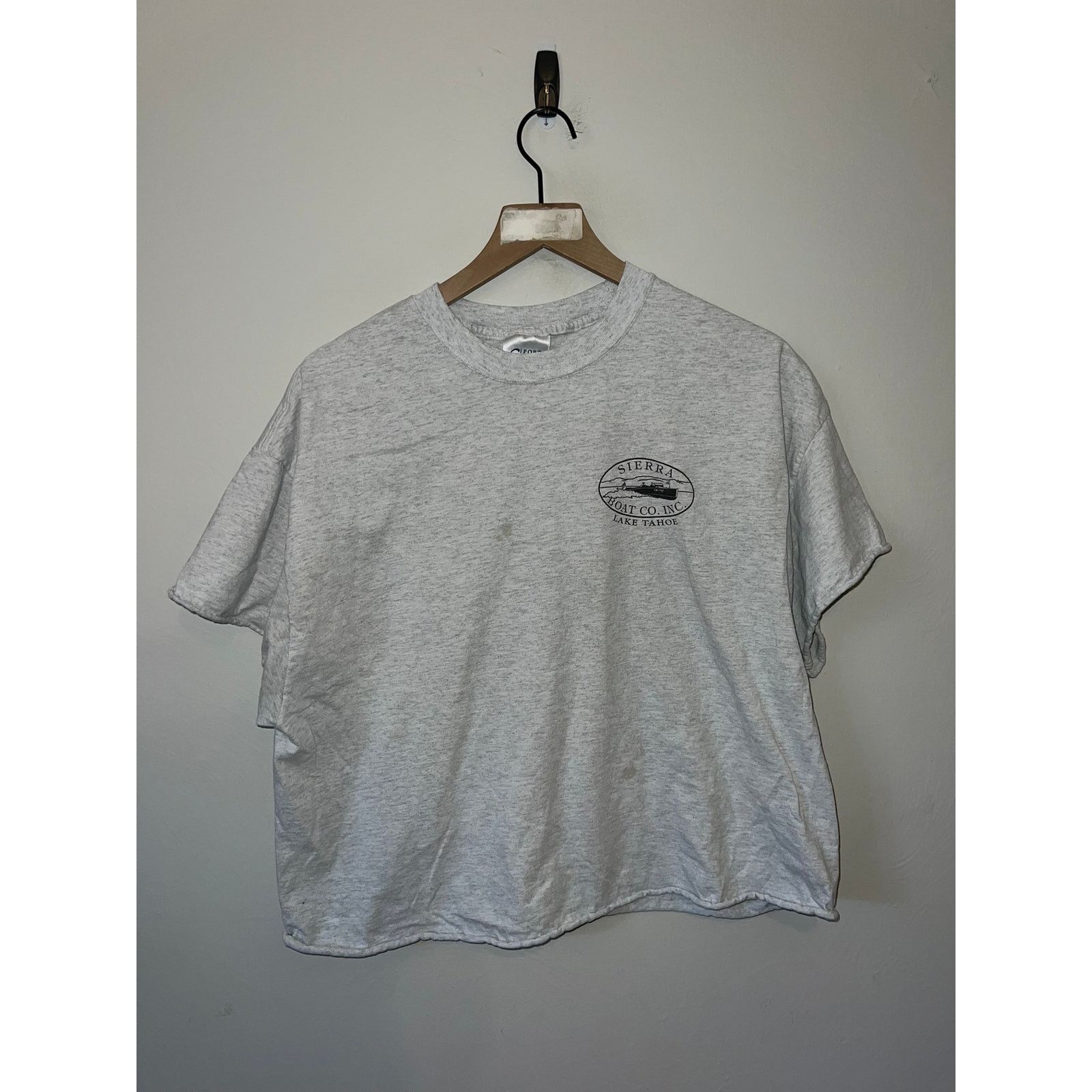 Vintage Y2K Women's Sierra Boat Lake Tahoe Crop Top Shirt Women XL Size XL / US 12-14 / IT 48-50 - 2 Thumbnail