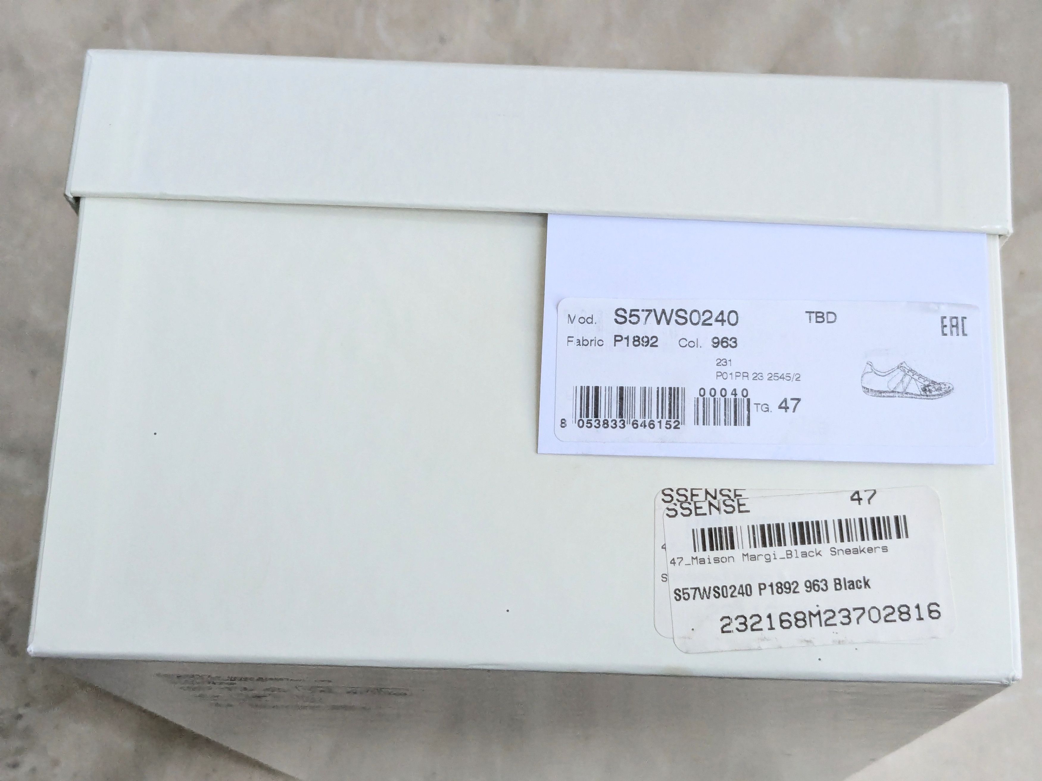 Maison Margiela Black Paint Splatter Maison Margiela Replica Sneakers 14 47 Size US 14 / EU 47 - 19 Thumbnail