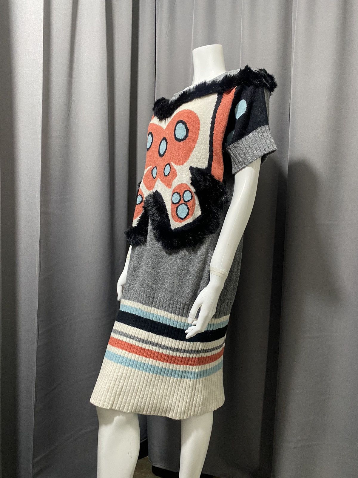Issey Miyake × mercibeaucoup Mercibeaucoup by Issey Miyake- Wool/ Nylon Blend Dress Size L / US 10 / IT 46 - 4 Thumbnail