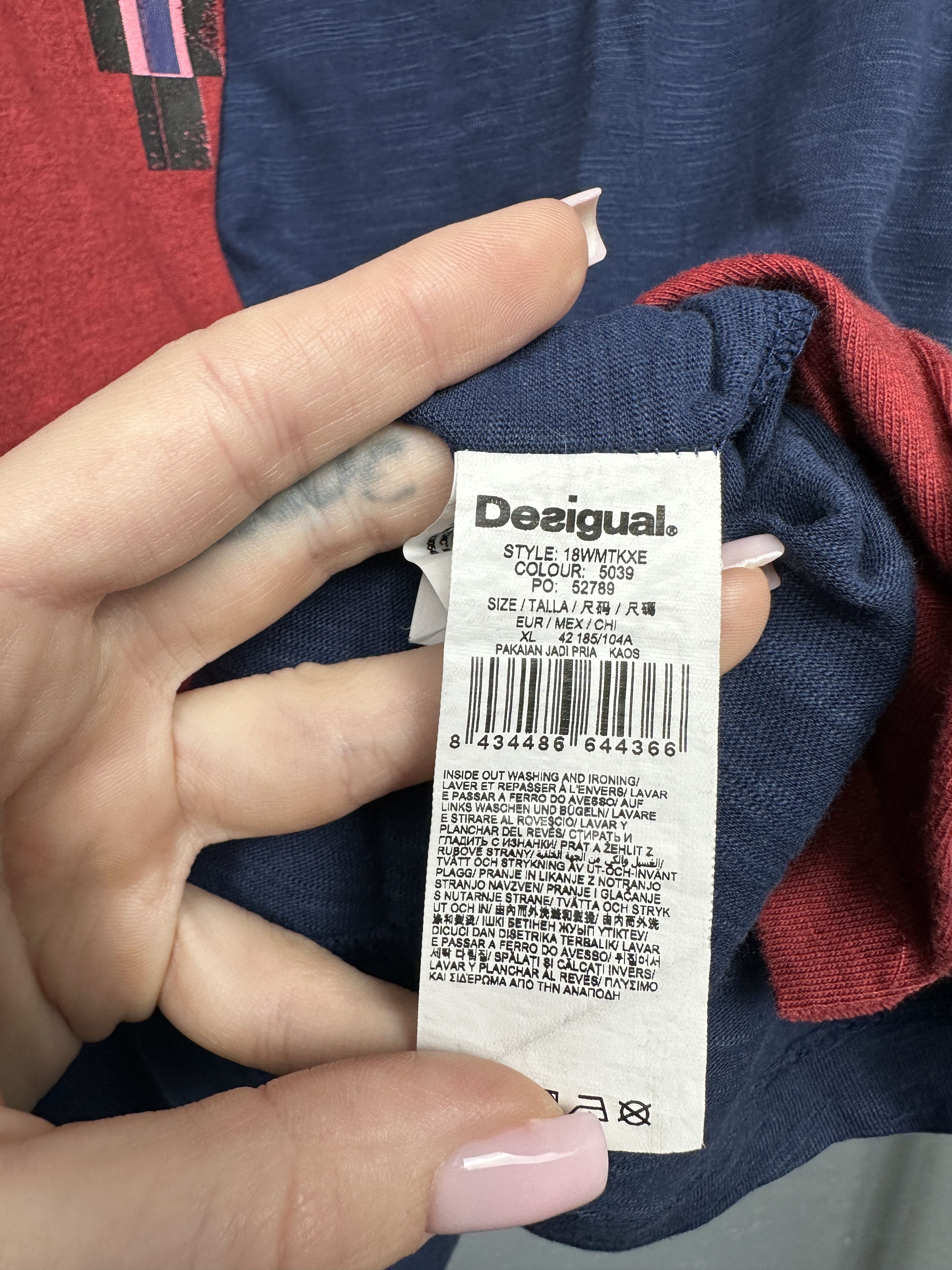 Desigual Desigual Mens T-Shirt Size US XL / EU 56 / 4 - 6 Thumbnail