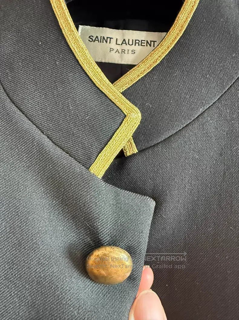 Saint Laurent Paris Saint Laurent Paris Court Style Collar Jacket i Size US S / EU 44-46 / 1 - 3 Thumbnail