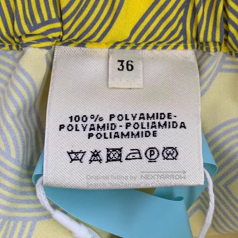 Hermes Hermes Yellow pig nose buckle drawstring, casual shorts Size 24" / US 00 / IT 34 - 6 Thumbnail