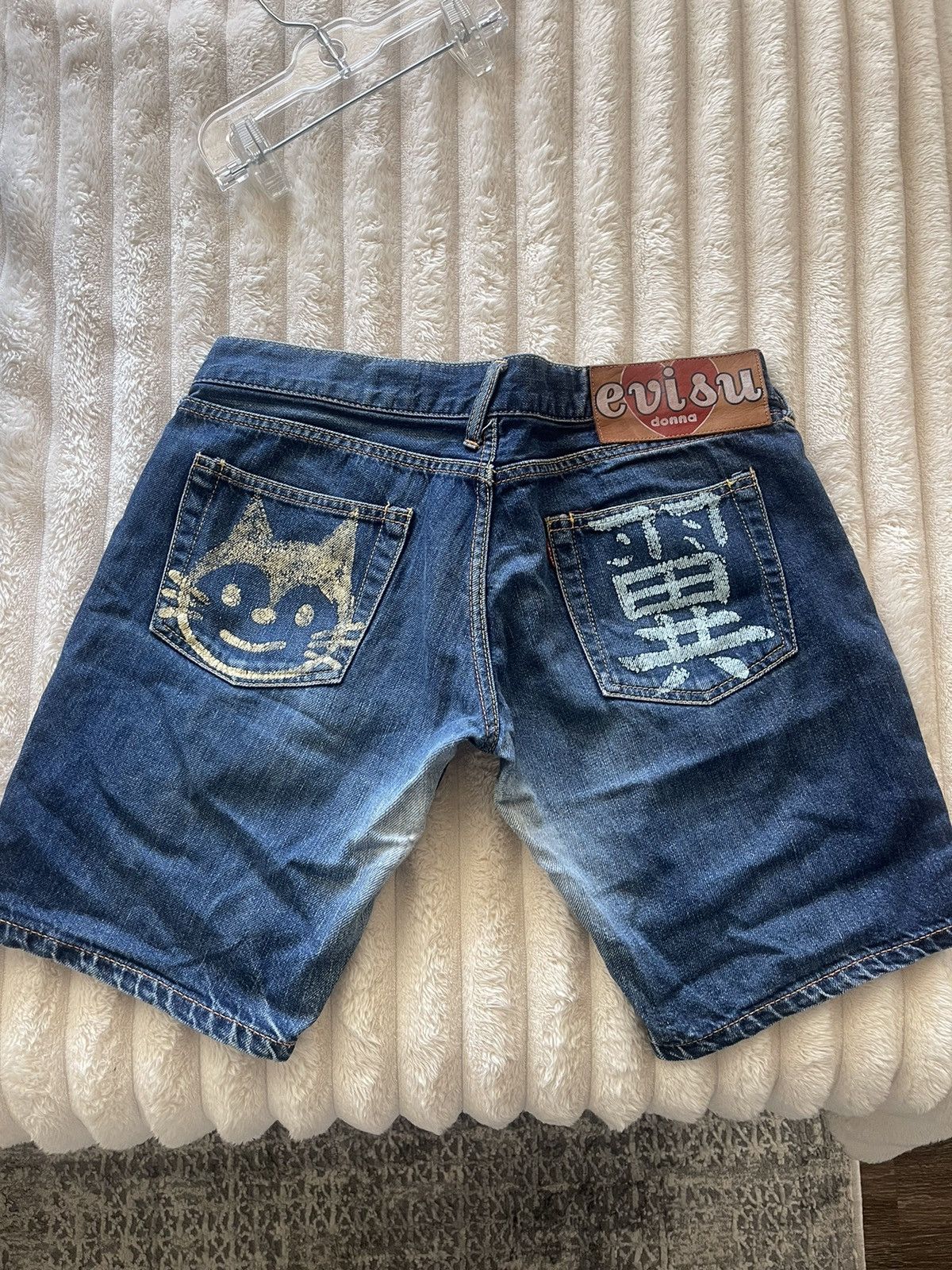 Evisu × Japanese Brand Evisu Men's Blue Denim Shorts Size US 30 / EU 46 - 1 Thumbnail