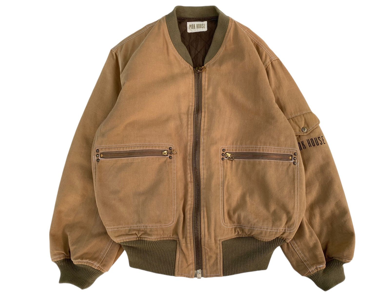 Pink House × Vintage Vtg Pink House Bomber Jacket Style Size US M / EU 48-50 / 2 - 2 Thumbnail