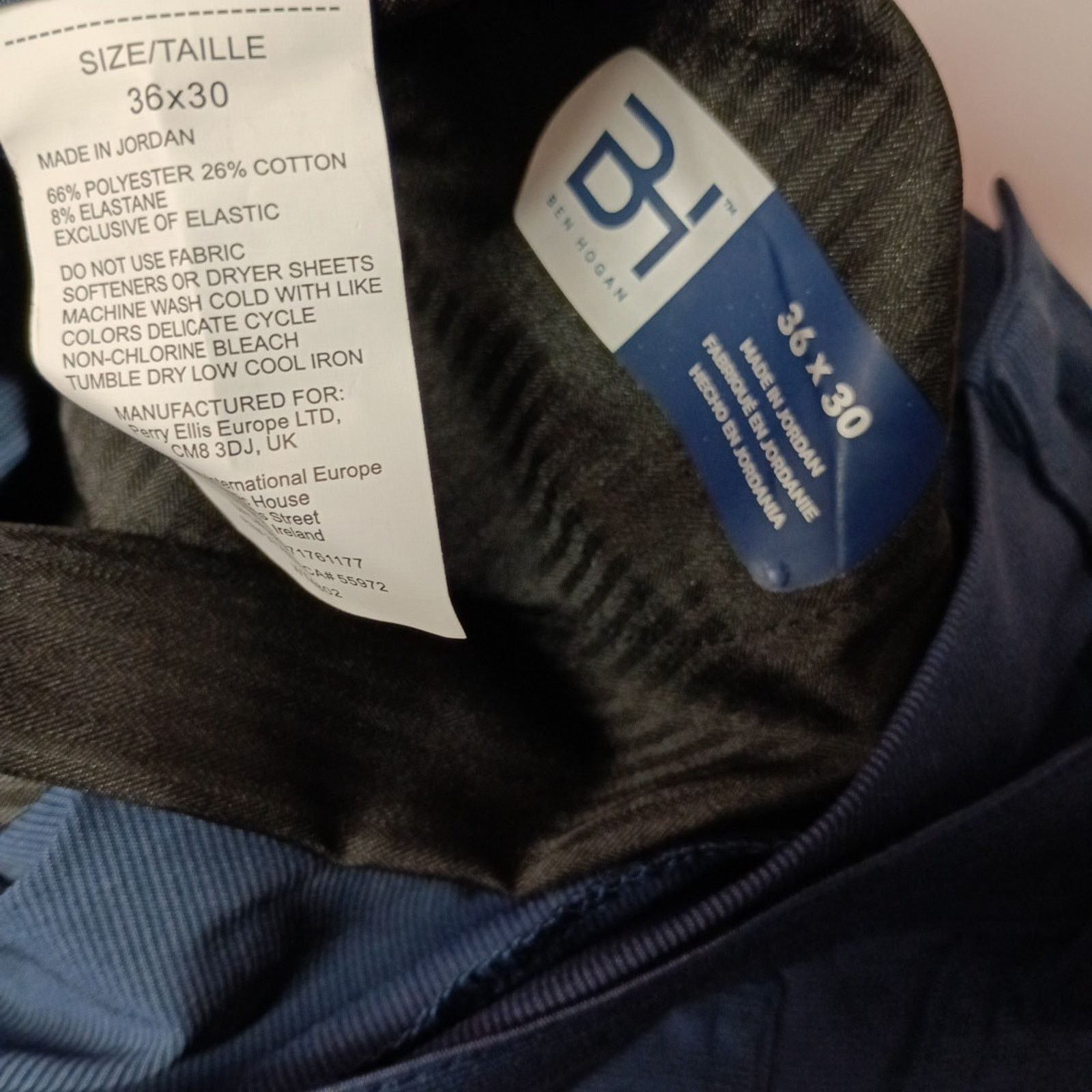 Other Ben Hogan Performance Pants Men Size 36x30 Navy Blue Stretch Size US 36 / EU 52 - 5 Thumbnail
