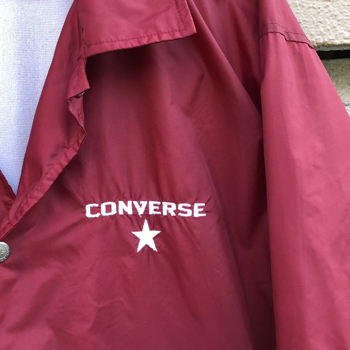 Converse Vintage Converse Snap Button Red Coach Jacket Size US L / EU 52-54 / 3 - 2 Thumbnail