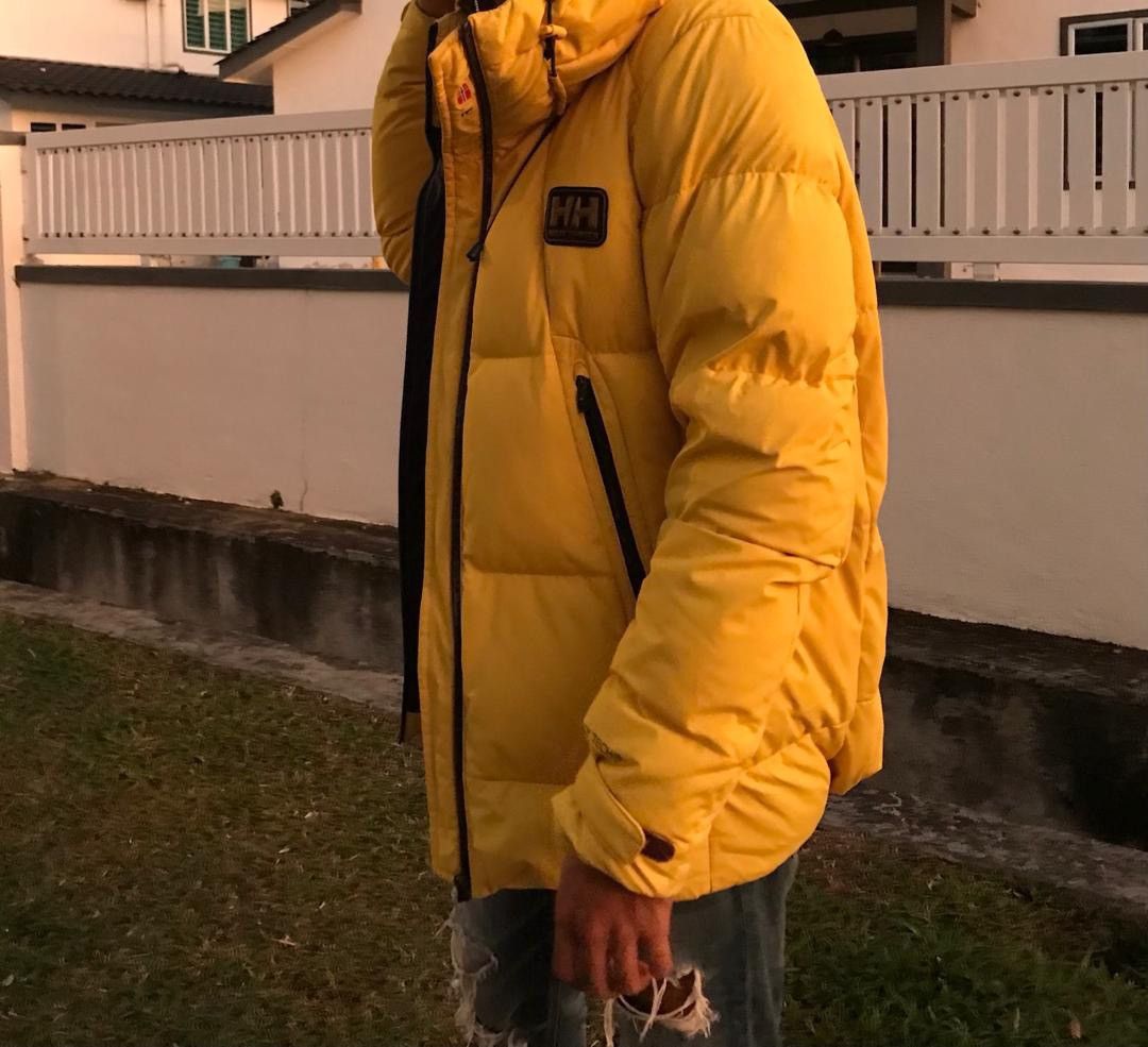 Helly Hansen × Vintage STEAL💥Helly Hansen Duck Down Yellow Puffer Jacket Size US M / EU 48-50 / 2 - 20 Thumbnail