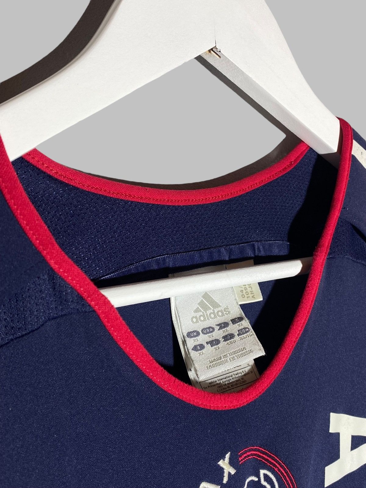 Adidas × Vintage Vintage Adidas Ajax Amsterdam 2005 2006 Away Football Shirt Size US XL / EU 56 / 4 - 12 Thumbnail