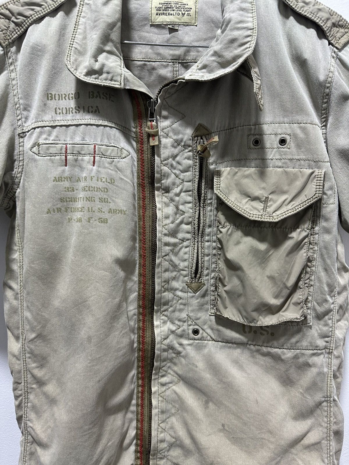 Avirex Avirex Zipper Shirt Single pocket Design Military Fashion Size US M / EU 48-50 / 2 - 4 Thumbnail