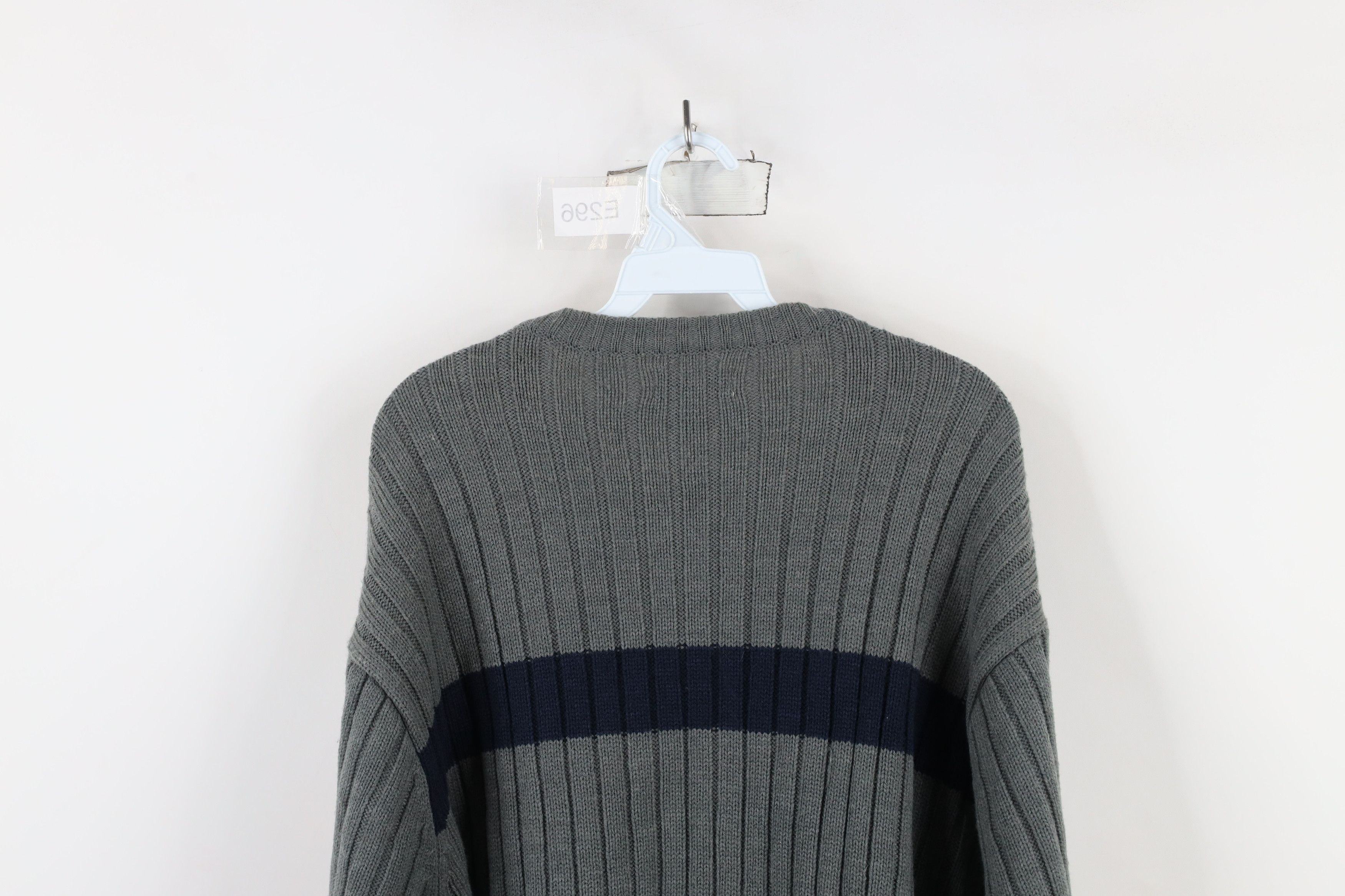 Aeropostale × Vintage Vintage 90s Y2K Aeropostale Chunky Ribbed Knit Sweater Gray Size US XL / EU 56 / 4 - 10 Thumbnail