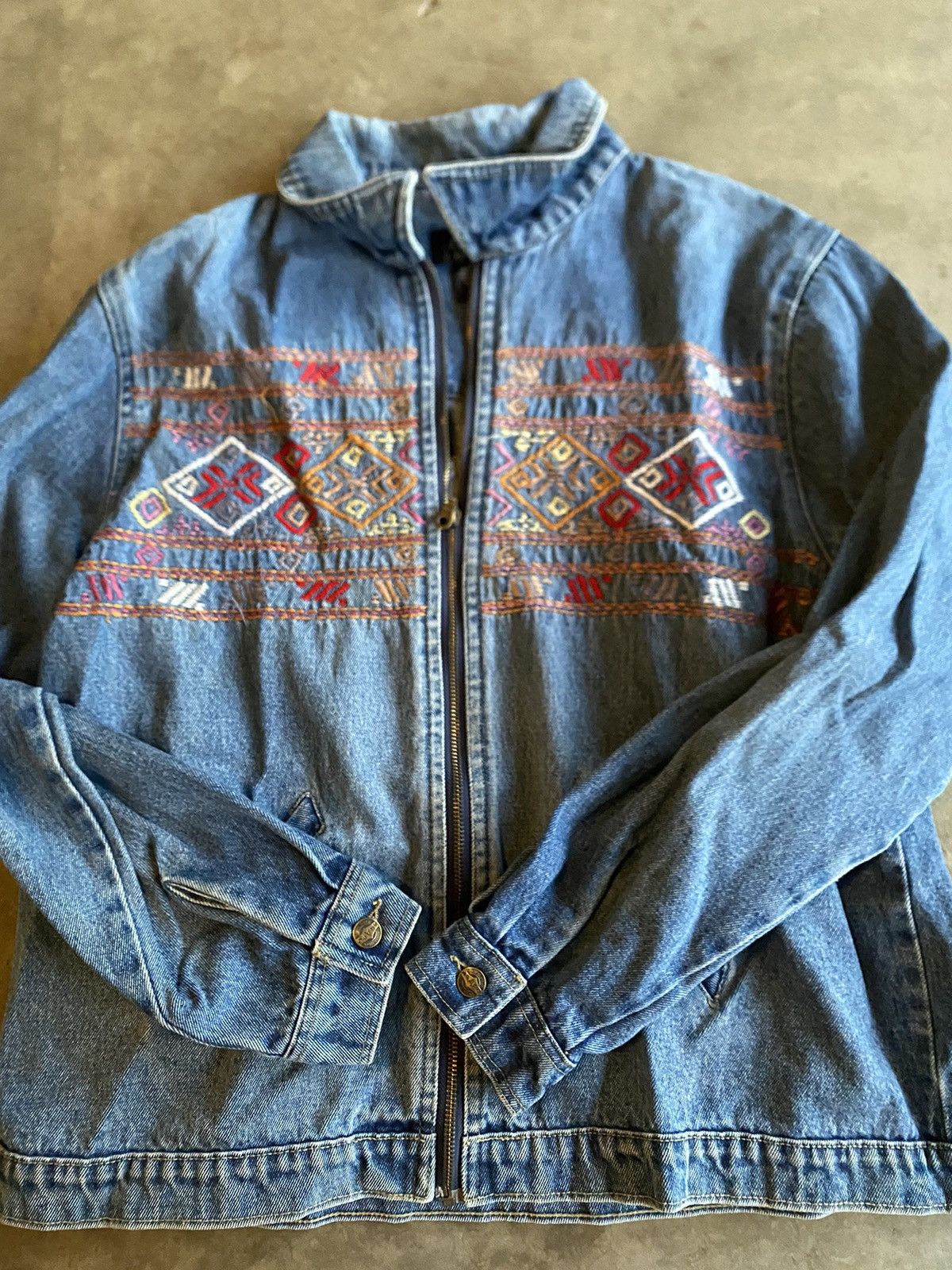 Vintage Vintage Western Denim Jacket Size US XXL / EU 58 / 5 - 1 Thumbnail