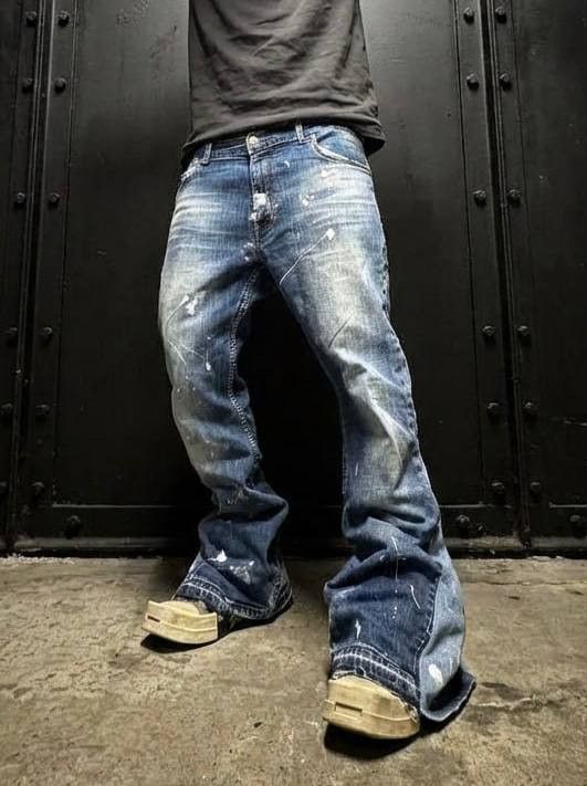 Japanese Brand rare flared blue jeans bootcut Size US 34 / EU 50 - 1 Thumbnail
