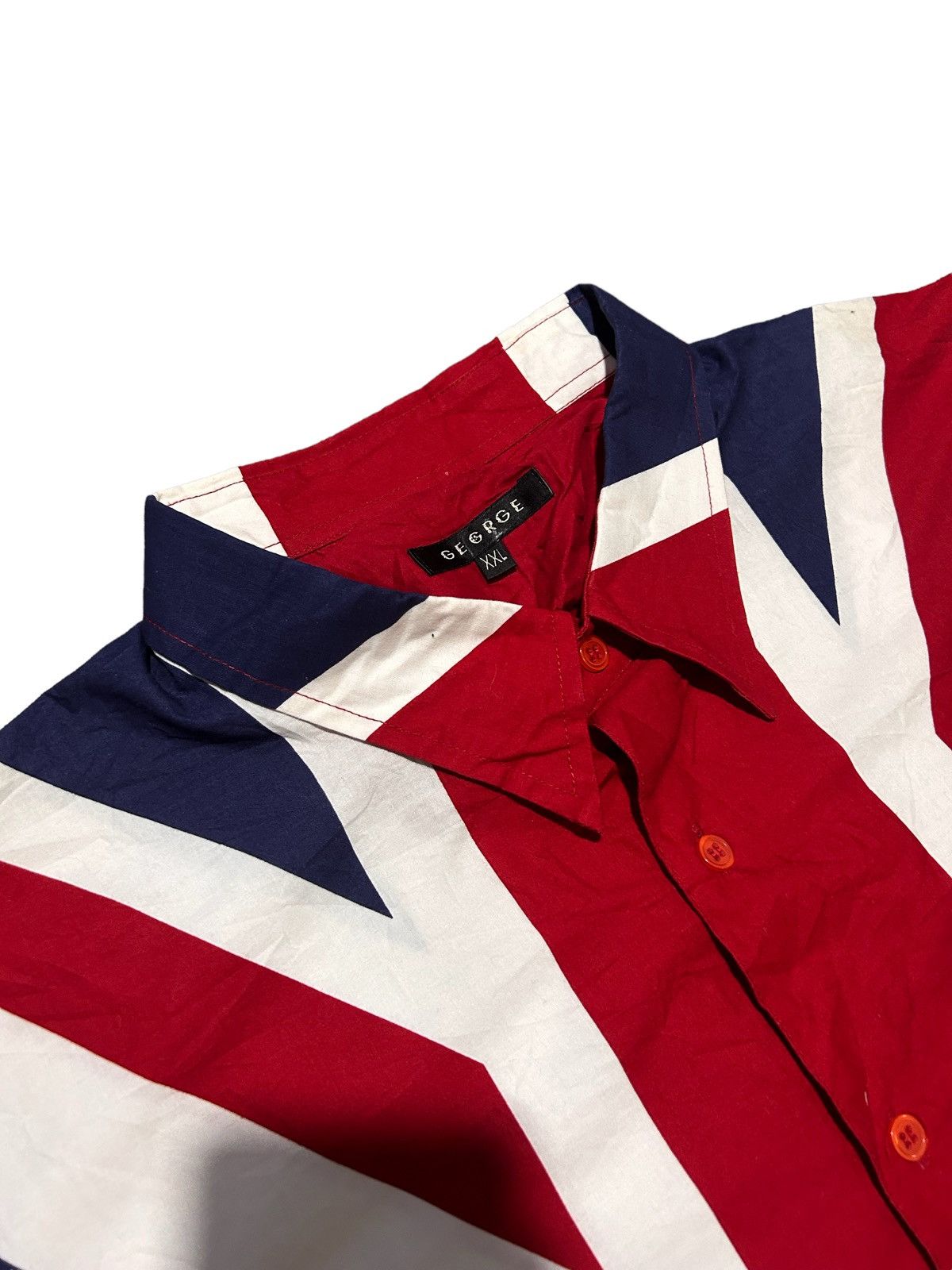 Vintage Vintage Britain Flag Overprint Button Up Shirt Size US XXL / EU 58 / 5 - 3 Thumbnail