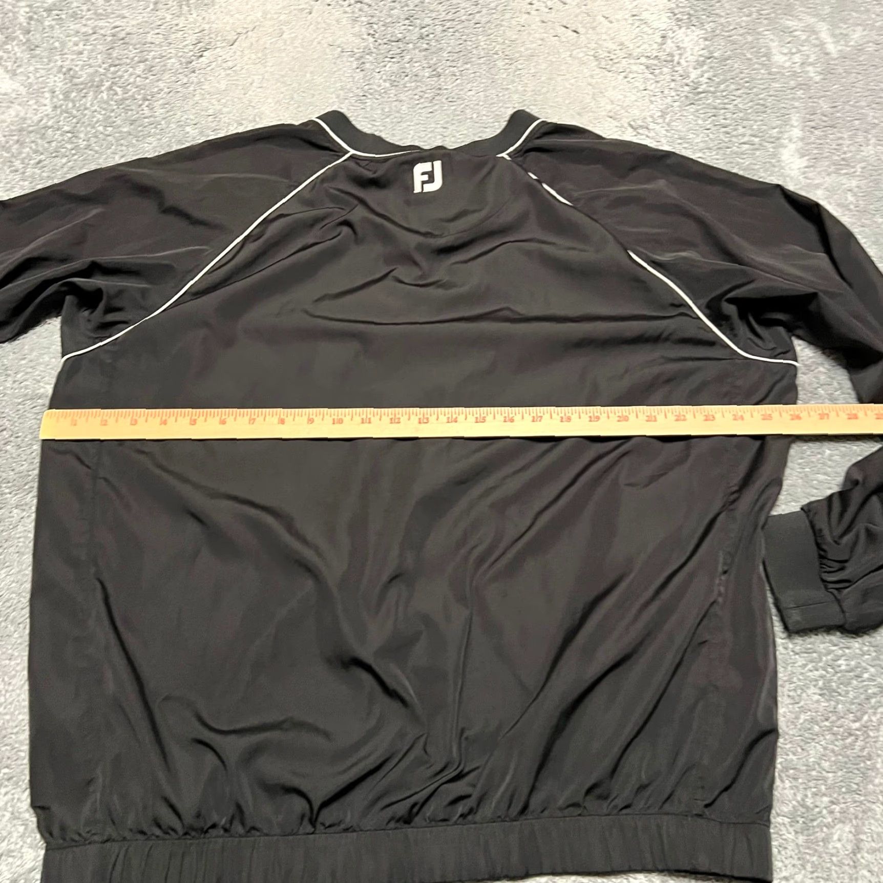 Footjoy Footjoy Windbreaker Jacket Mens XL Black White Pullover Size US XL / EU 56 / 4 - 5 Thumbnail