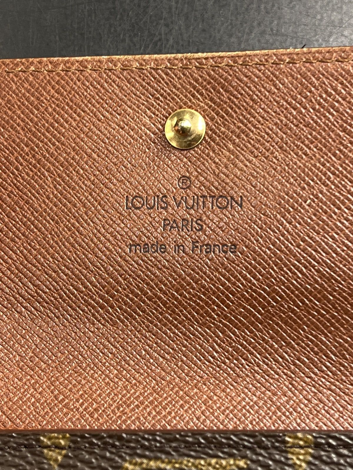 Louis Vuitton × Vintage Louis Vuitton Leather Monogram Button Wallet Size ONE SIZE - 10 Thumbnail