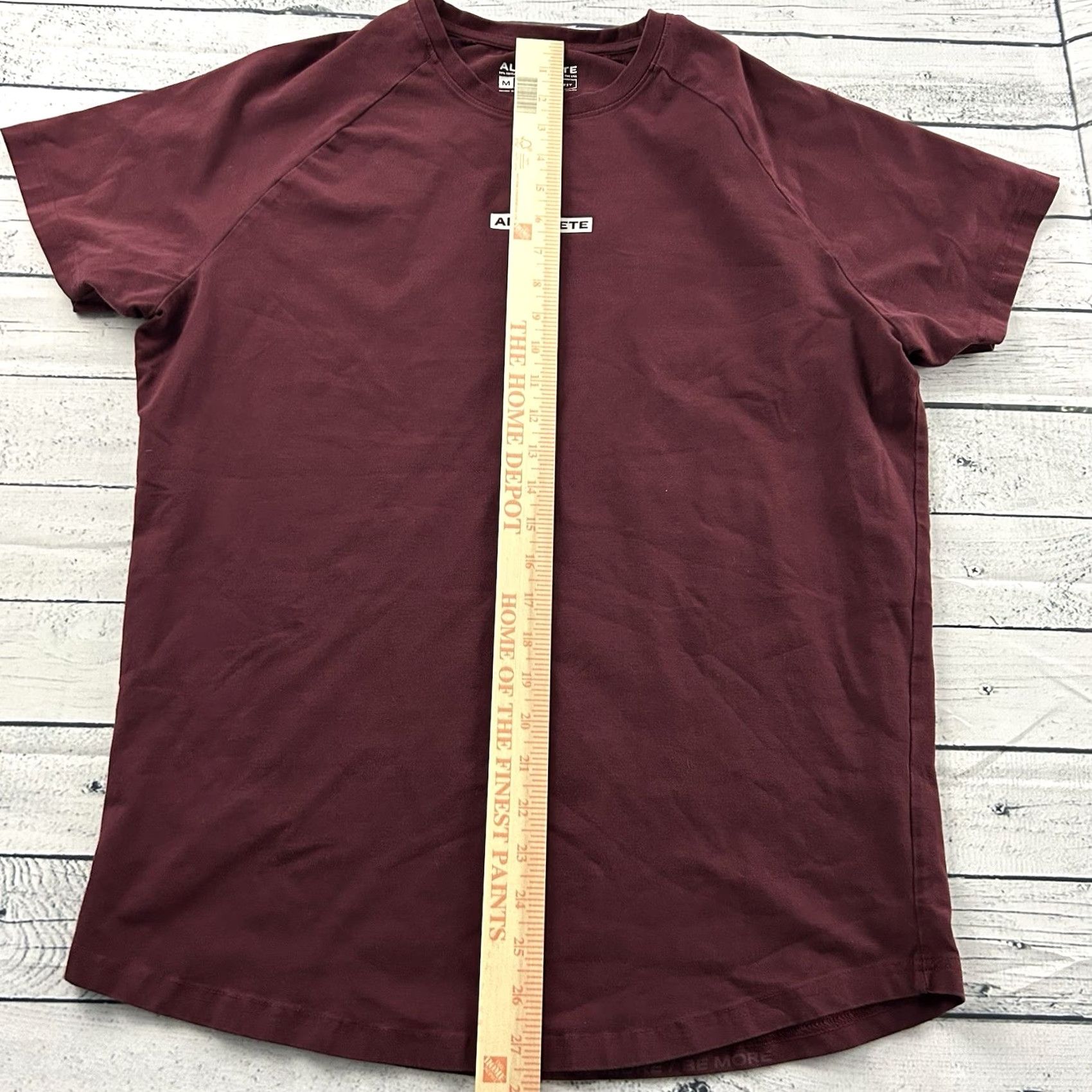 Vintage Alphalete T-Shirt Short Sleeve Men's Medium Maroon Red Shirt 90s Womens Mens Size US M / EU 48-50 / 2 - 3 Thumbnail