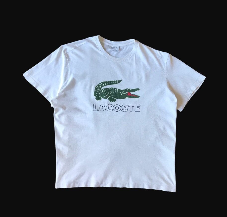 Lacoste Lacoste Mens T-Shirt Size XXL White Size US XXL / EU 58 / 5 - 1 Thumbnail