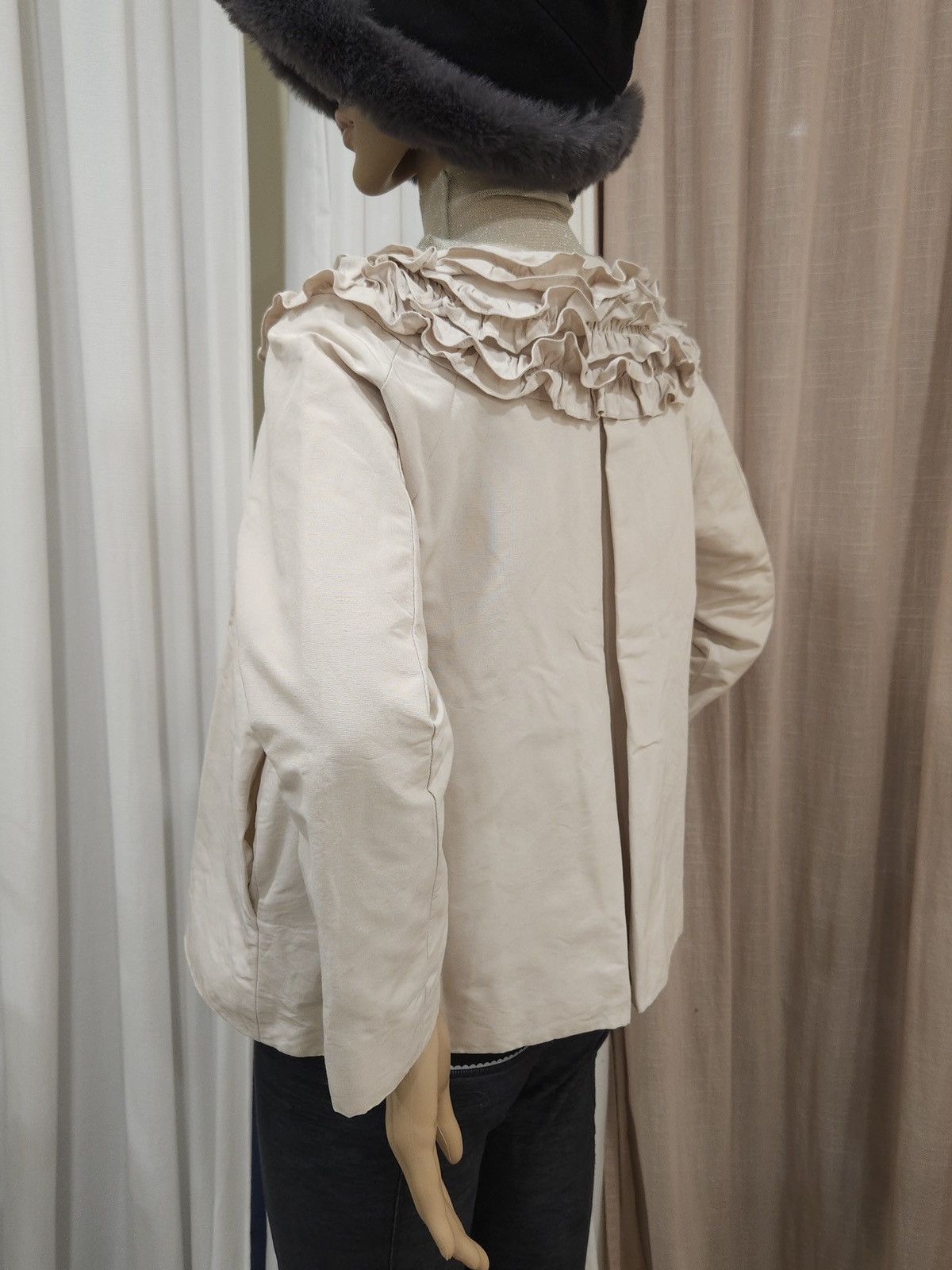 Kate Spade KATE SPADE Boat Neck Ruffled Bow Button A-Line Coat/Top Size S / US 4 / IT 40 - 5 Thumbnail
