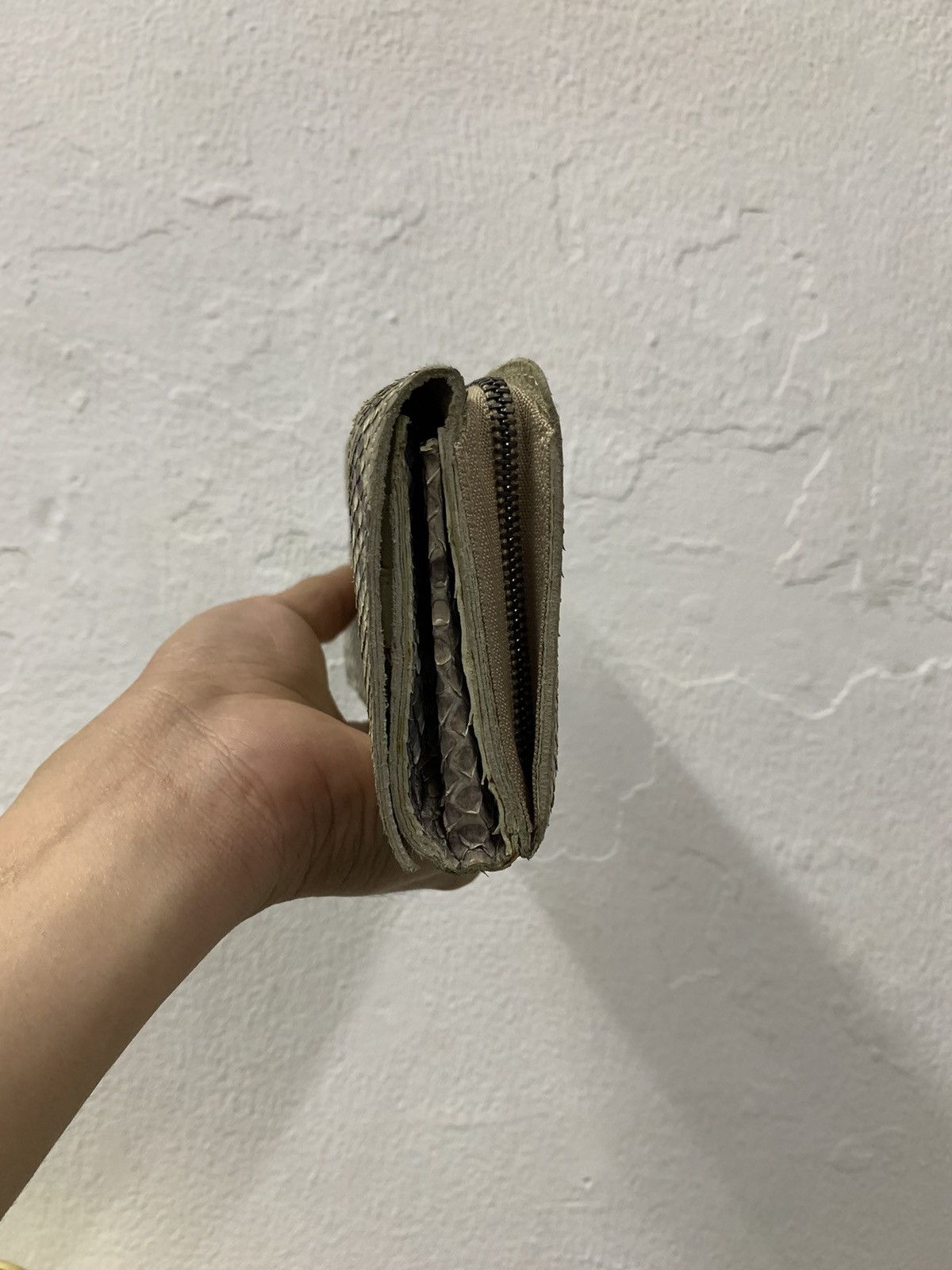Leather Snake Skin Design Leather wallet Size ONE SIZE - 4 Thumbnail