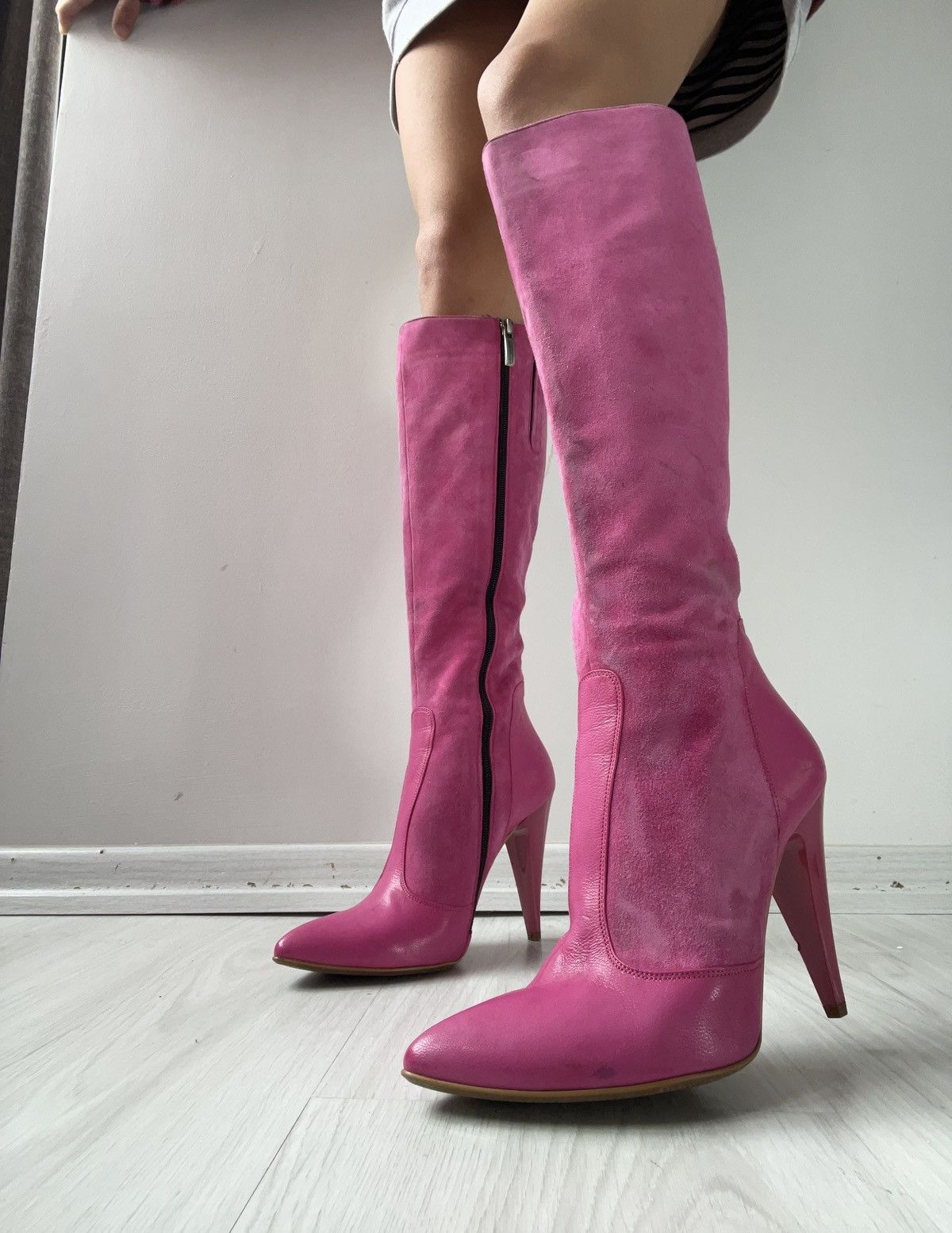 Vintage y2k italian leather boots Size US 6.5 / IT 36.5 - 1 Thumbnail