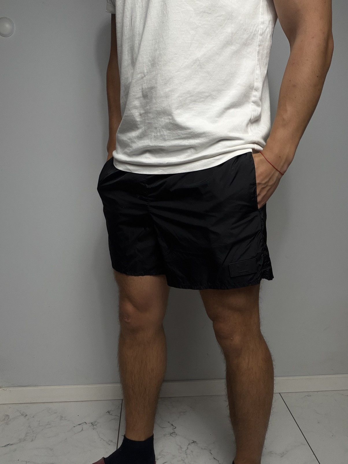 Acne Studios Acne Studios Perry Nylon Swimwear Shorts Face Logo Mens Size US 30 / EU 46 - 2 Thumbnail