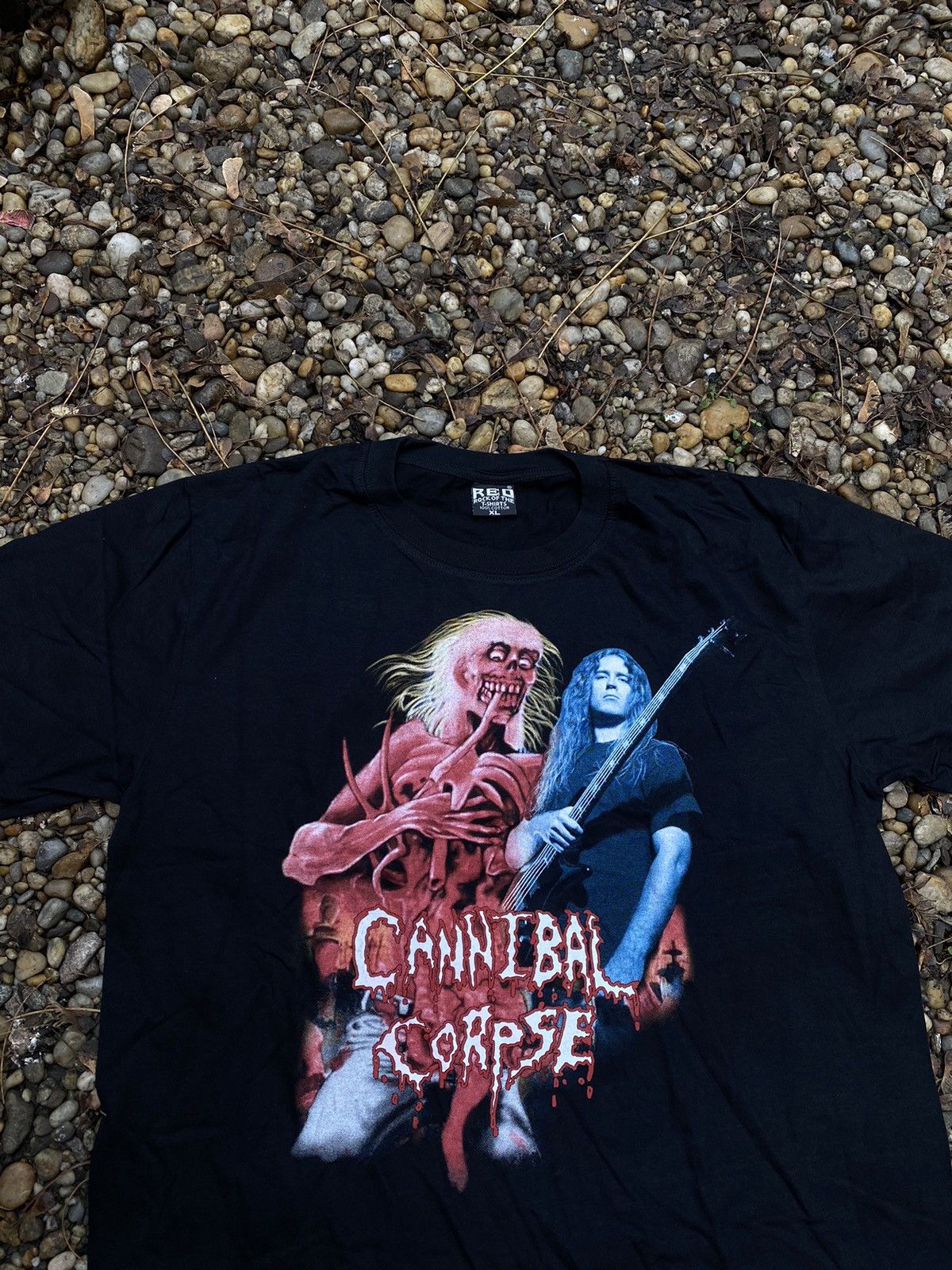 Band Tees × Vintage Vintage Cannibal Corpse Backprint Rock T-Shirt Size US XL / EU 56 / 4 - 2 Thumbnail