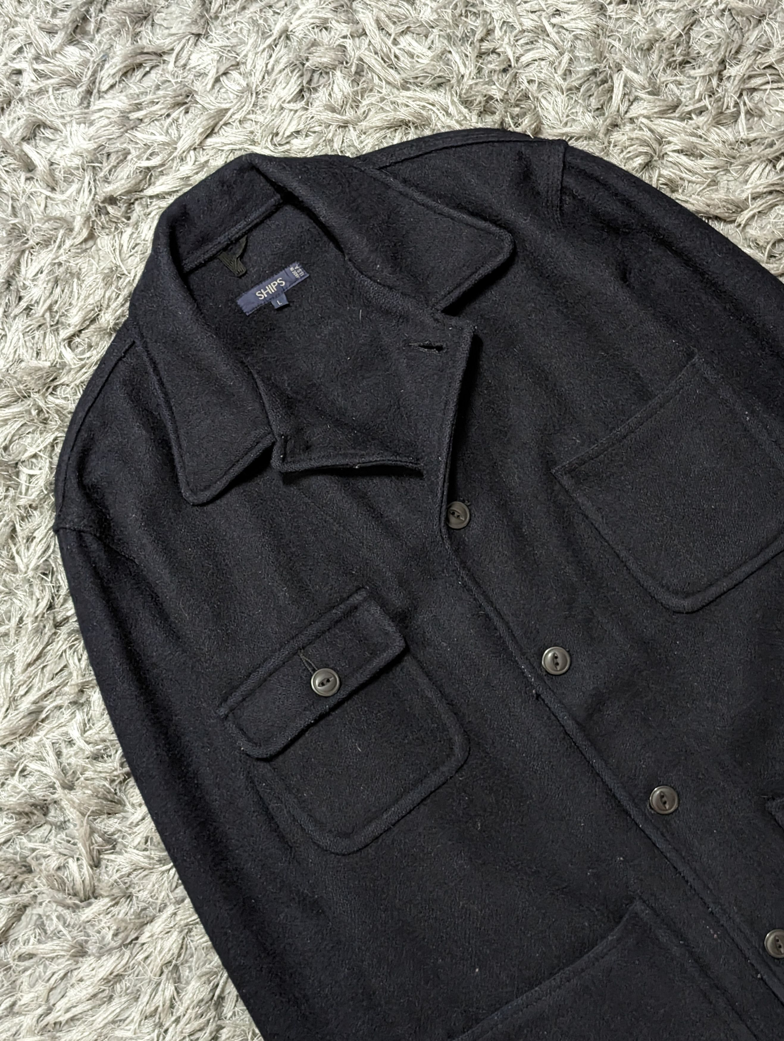 SHIPS Vintage Ships Made In USA Button Up Wool Light Jacket Size US L / EU 52-54 / 3 - 5 Thumbnail