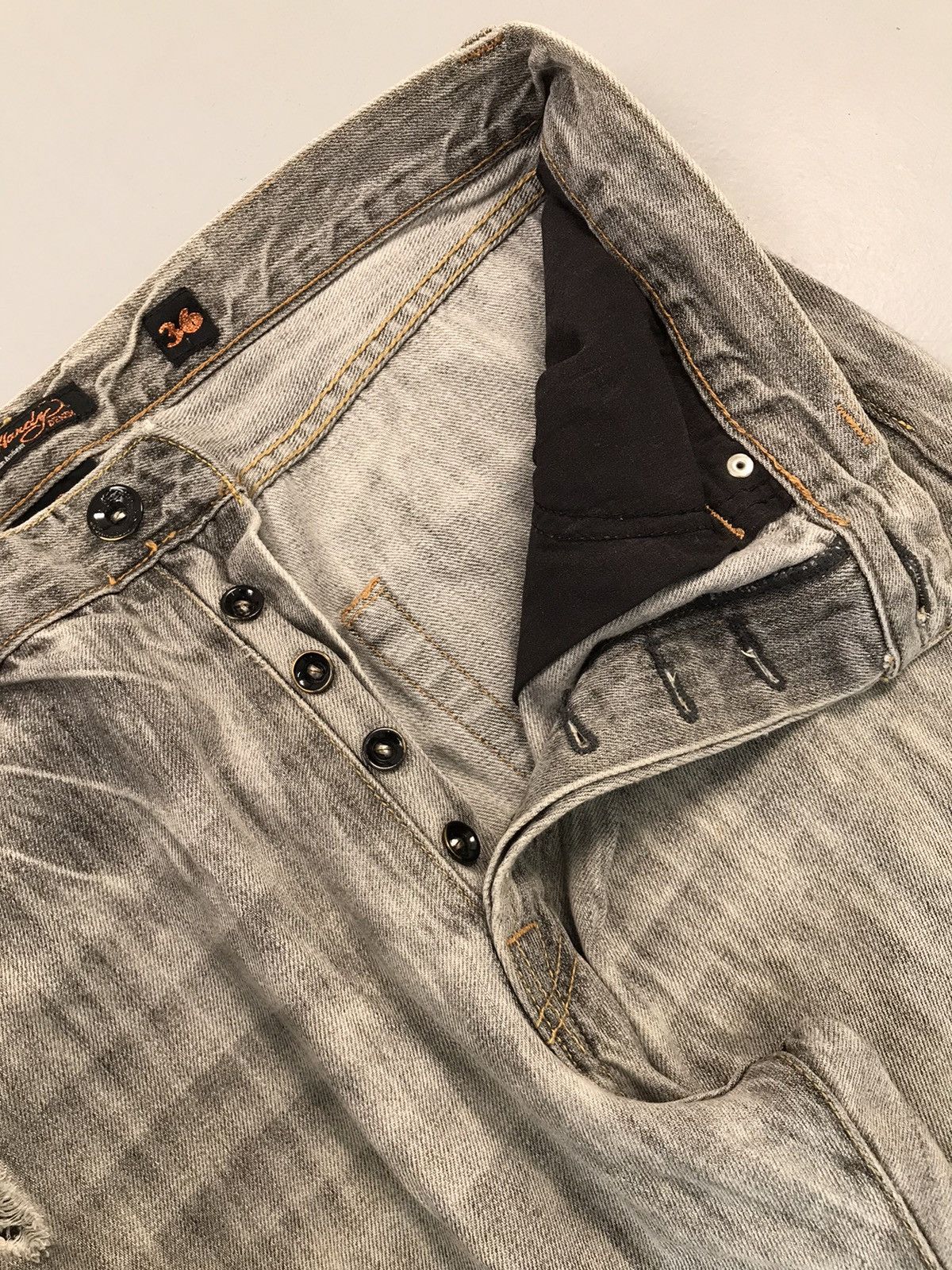 Ed Hardy Vintage ed hardy damaged denim Size US 36 / EU 52 - 5 Thumbnail