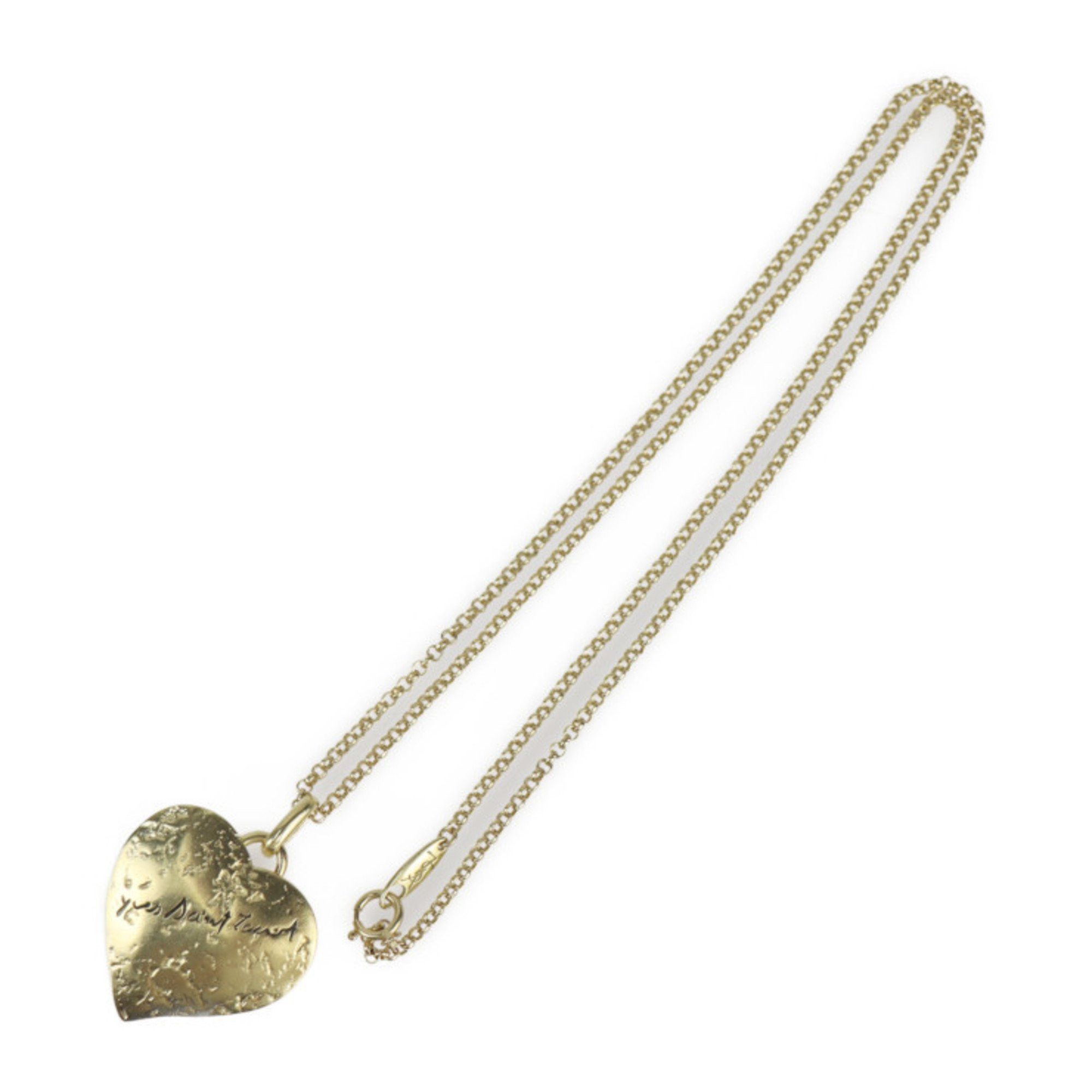 Yves Saint Laurent Saint Laurent Heart motif necklace Size ONE SIZE - 1 Thumbnail