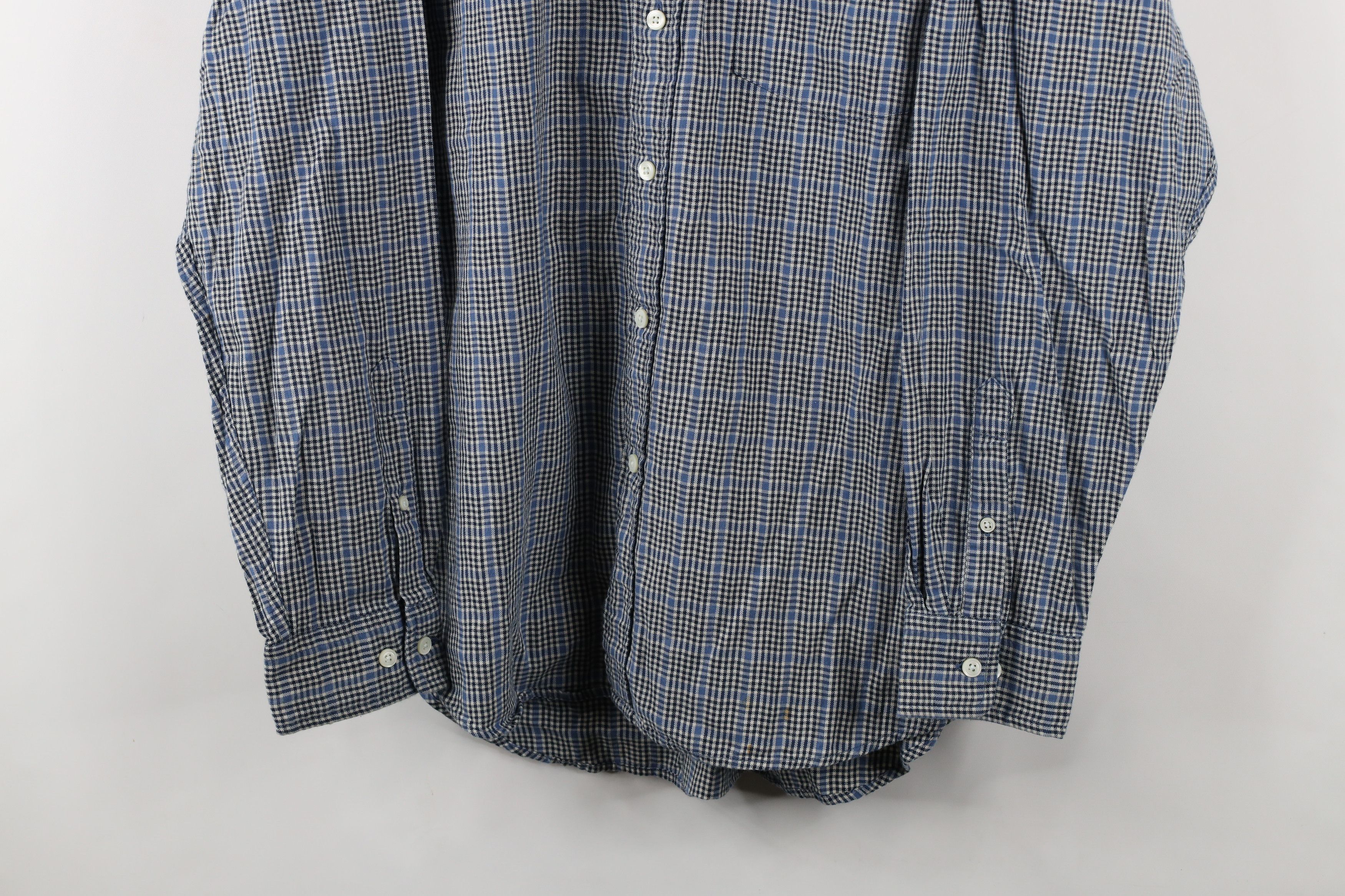 Gap × Vintage Vintage Y2K 2001 Gap Plaid Flannel Button Down Shirt Size US L / EU 52-54 / 3 - 3 Thumbnail